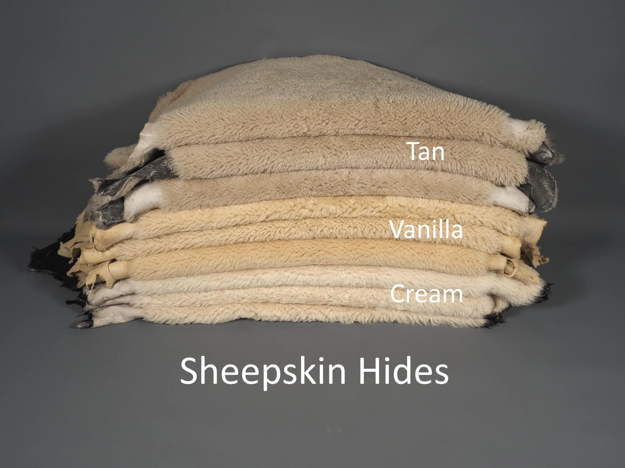 Sheepskin Hides: 1/2 inch Fur
