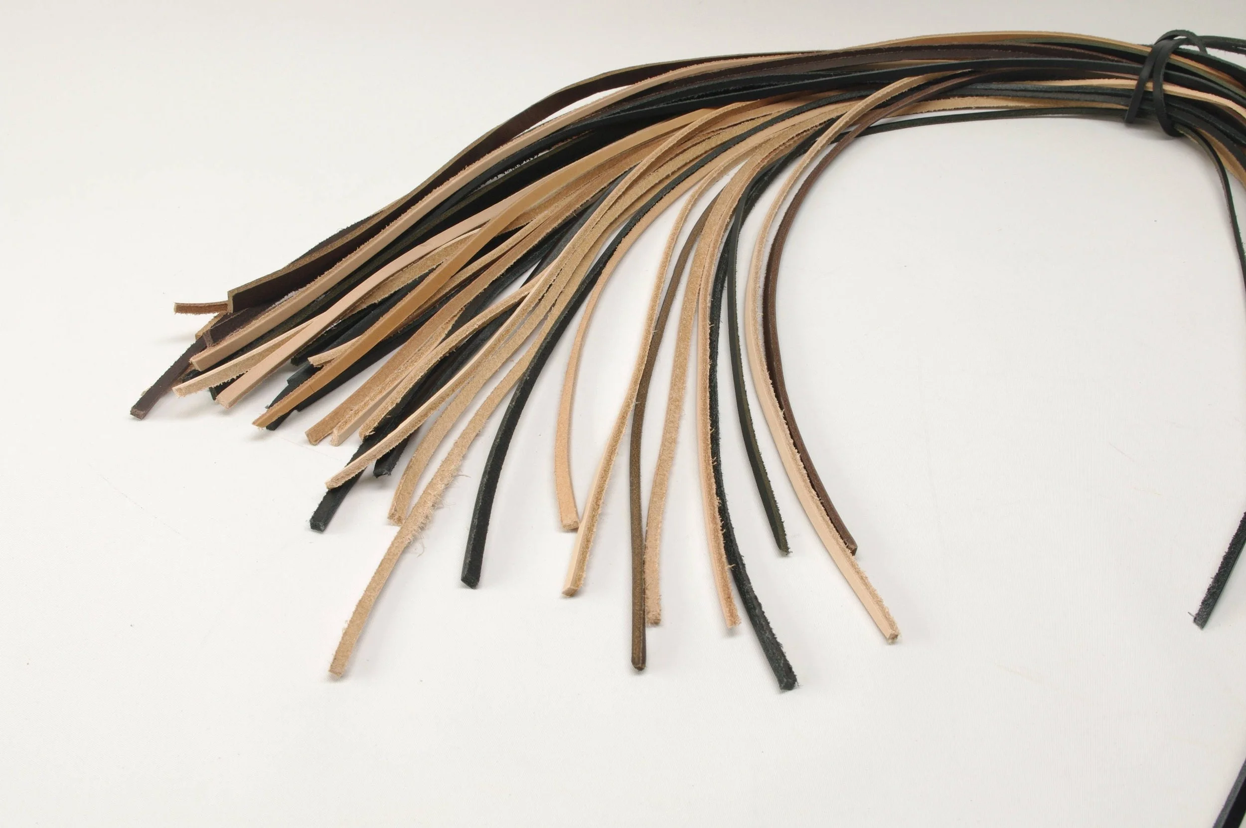 Leather Belting Lace Cord Strips - 12 each