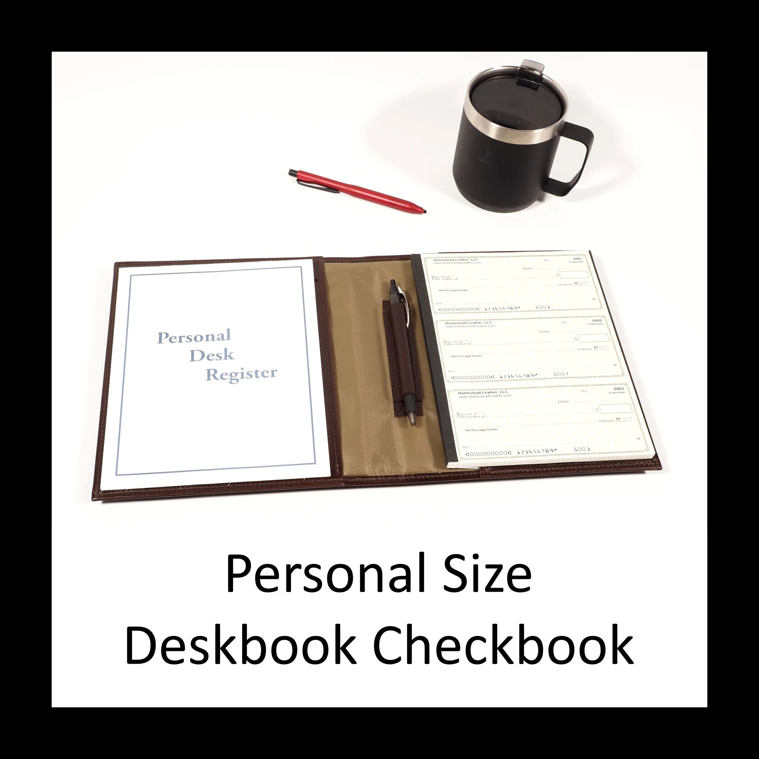 PERSONAL Size DESKBOOK Checkbook