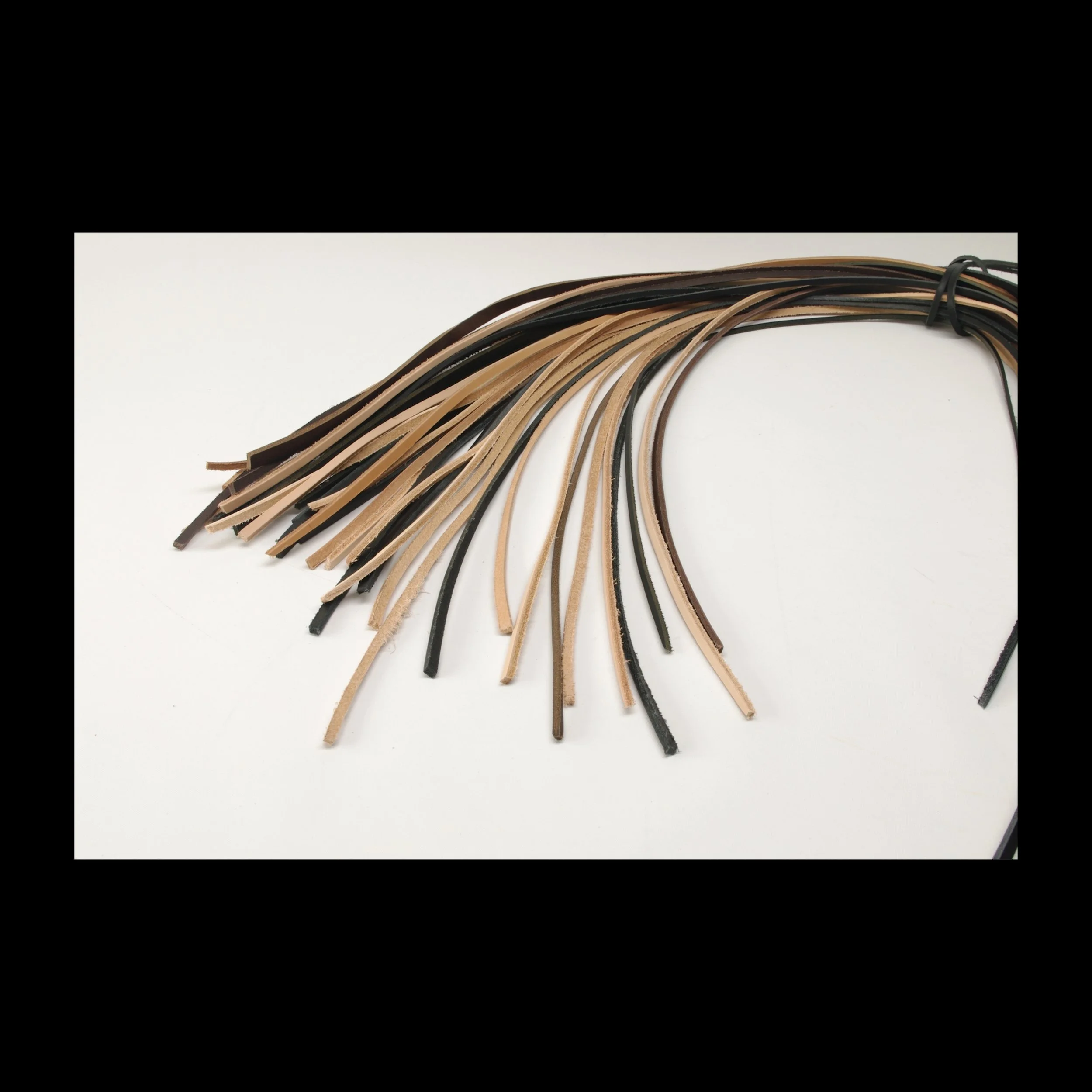 Leather Belting Lace Cord Strips - 12 each