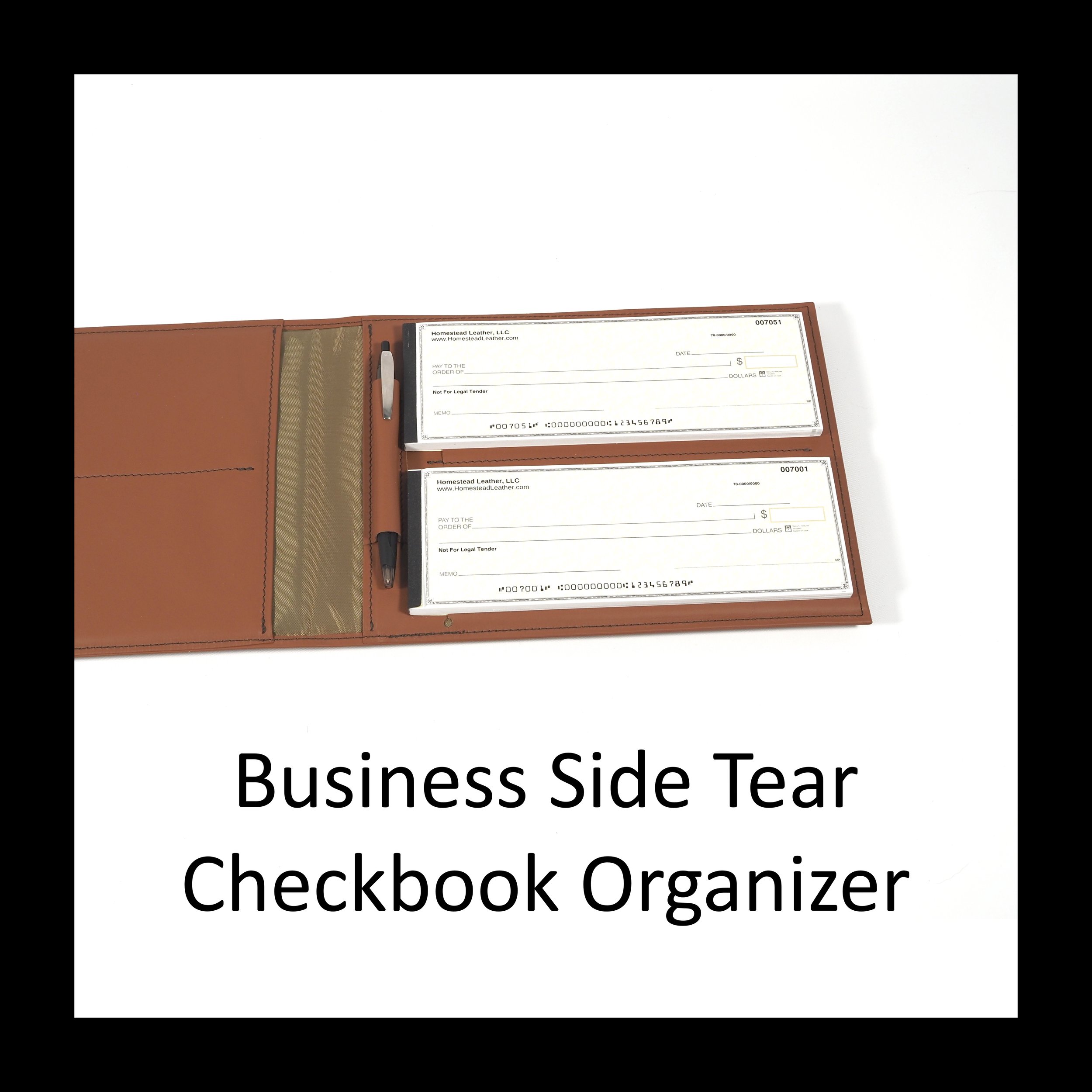 BUSINESS Size SIDE-TEAR Checkbook Organizer