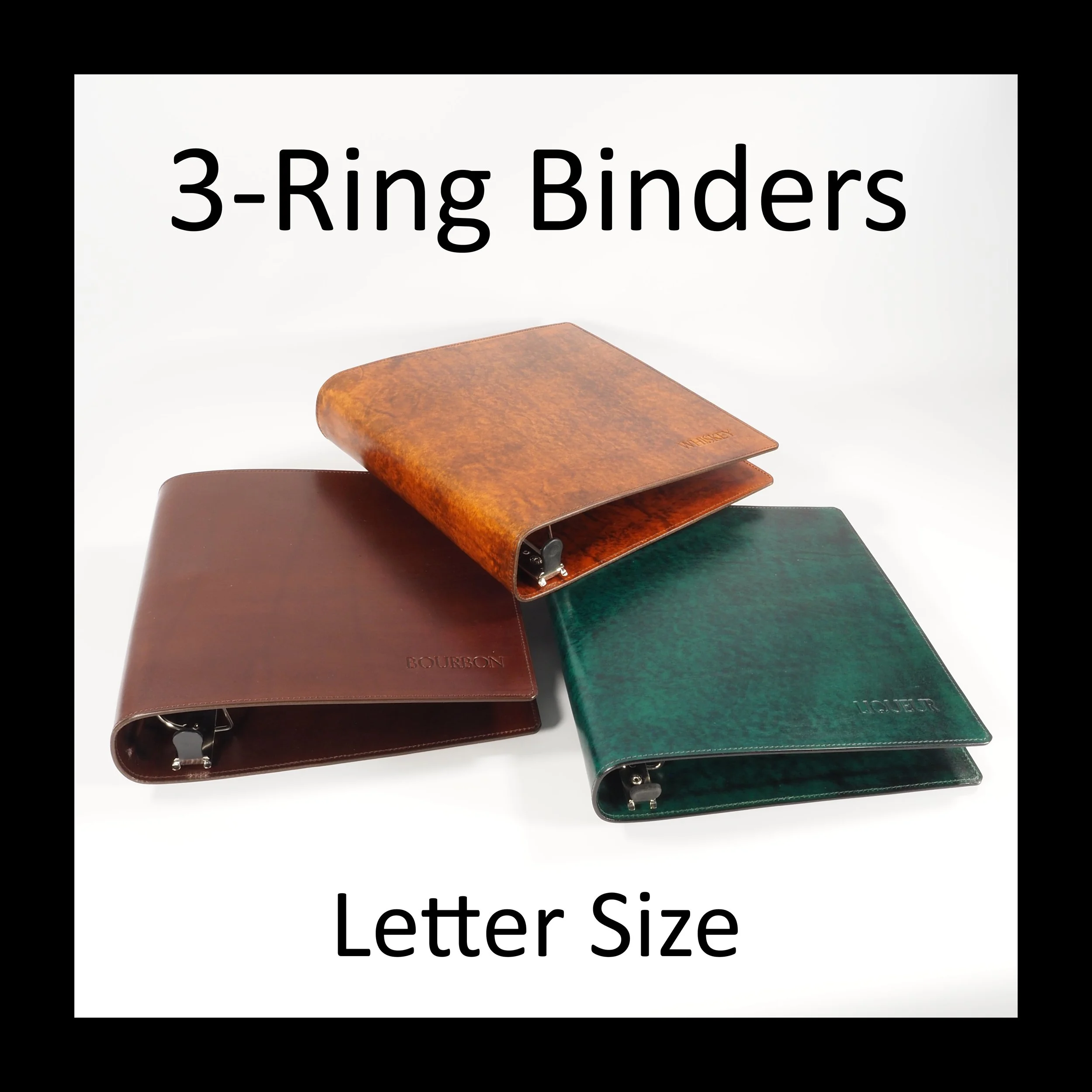 3 Ring Binder: Standard LETTER Size (8 1/2 x 11 inch)