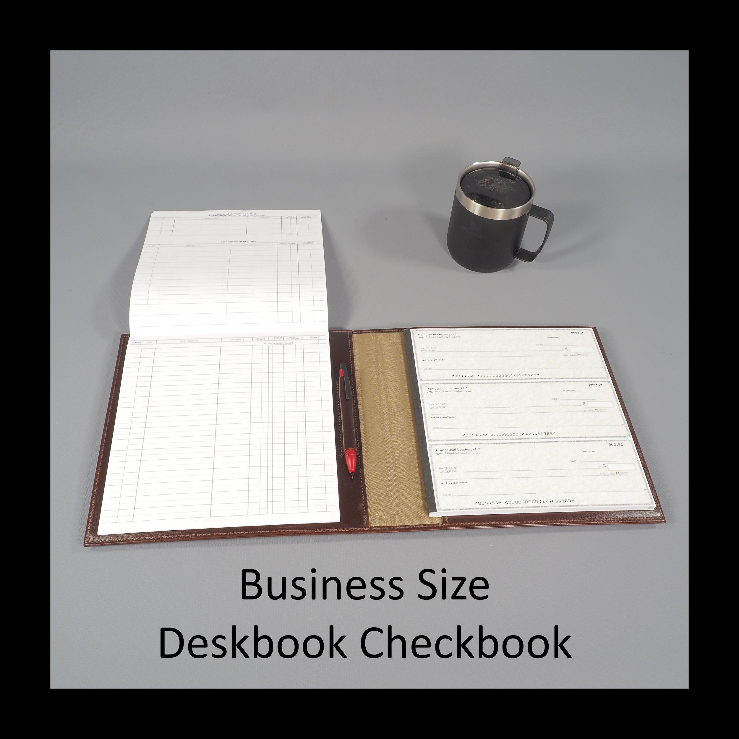 BUSINESS Size DESKBOOK Checkbook