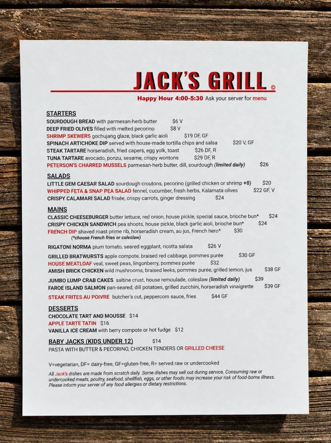 A few new faces. A few old favorites.  Happy Hour 4:00-5:30
