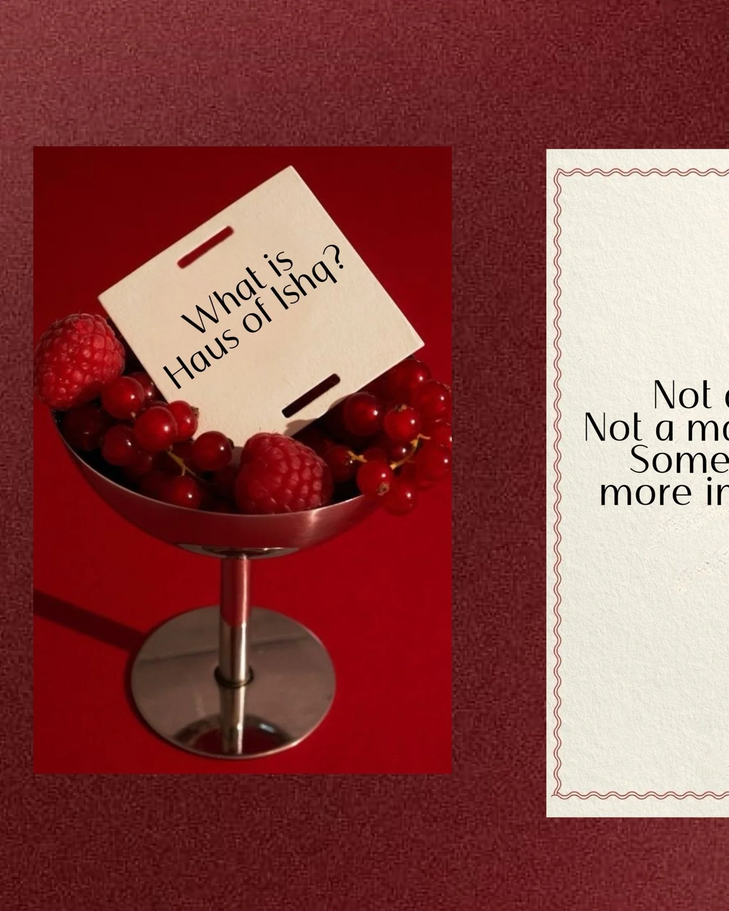 We have been getting questions about what Haus of Ishq actually is.
So here it is &mdash; everything we are building for you.
Two offerings. One purpose.
To help you find the love you have always deserved.
Mixer events and dating coaching &mdash; com