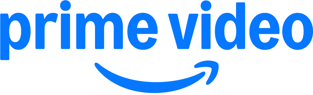 Prime Video logo in blue text with a curved arrow underneath.