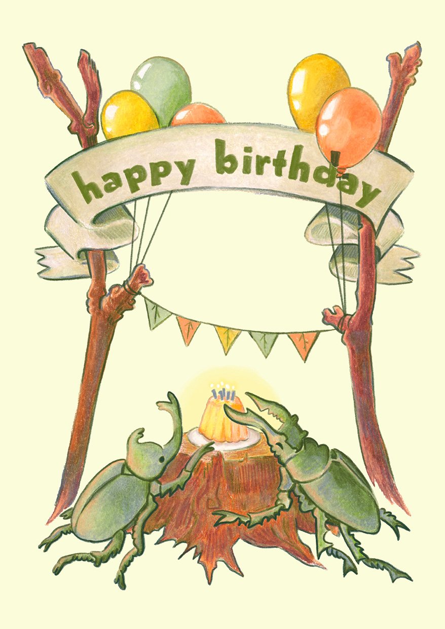 Birthday Beetles Birthday Card