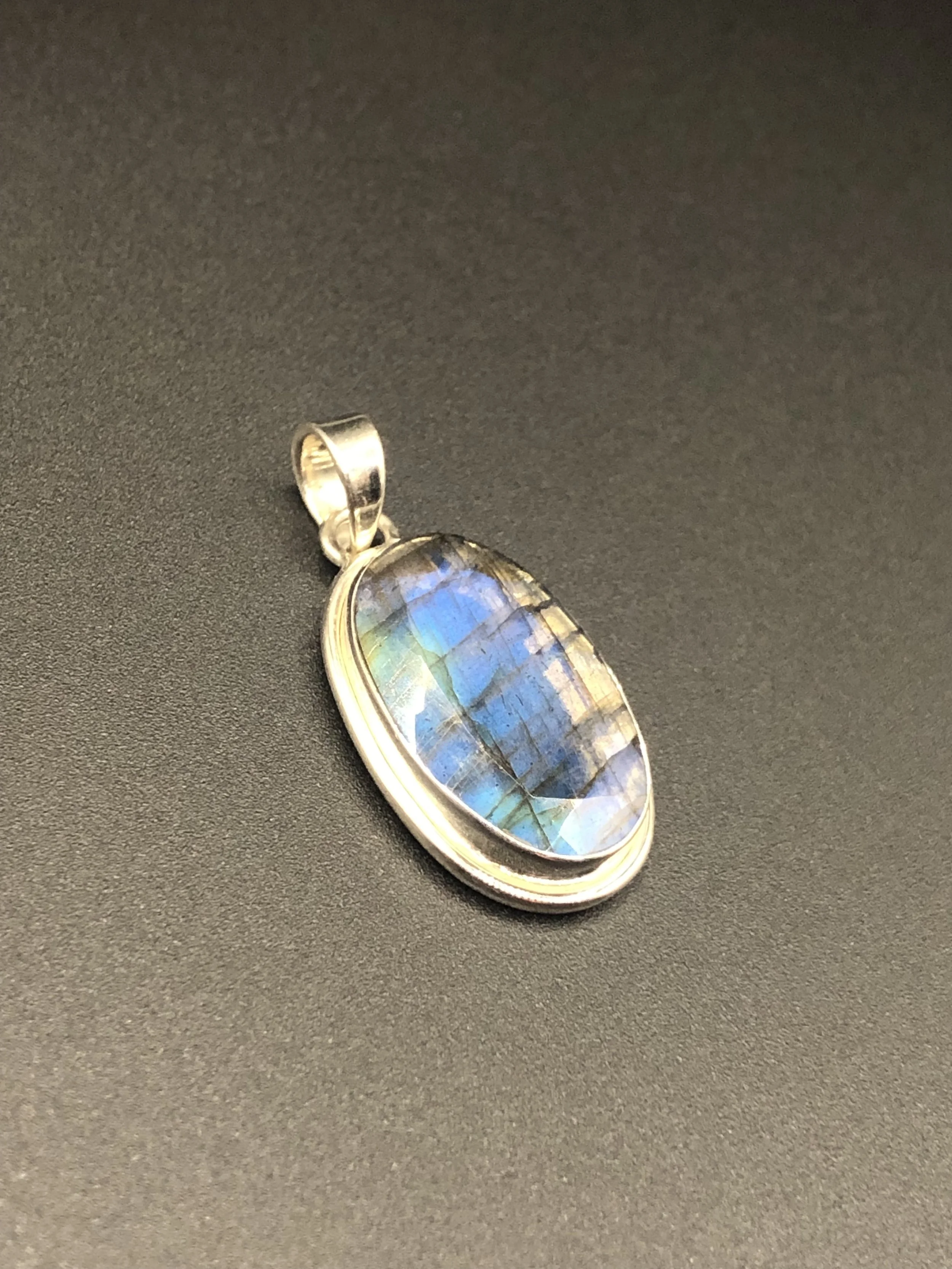 Faceted Labradorite Pendant