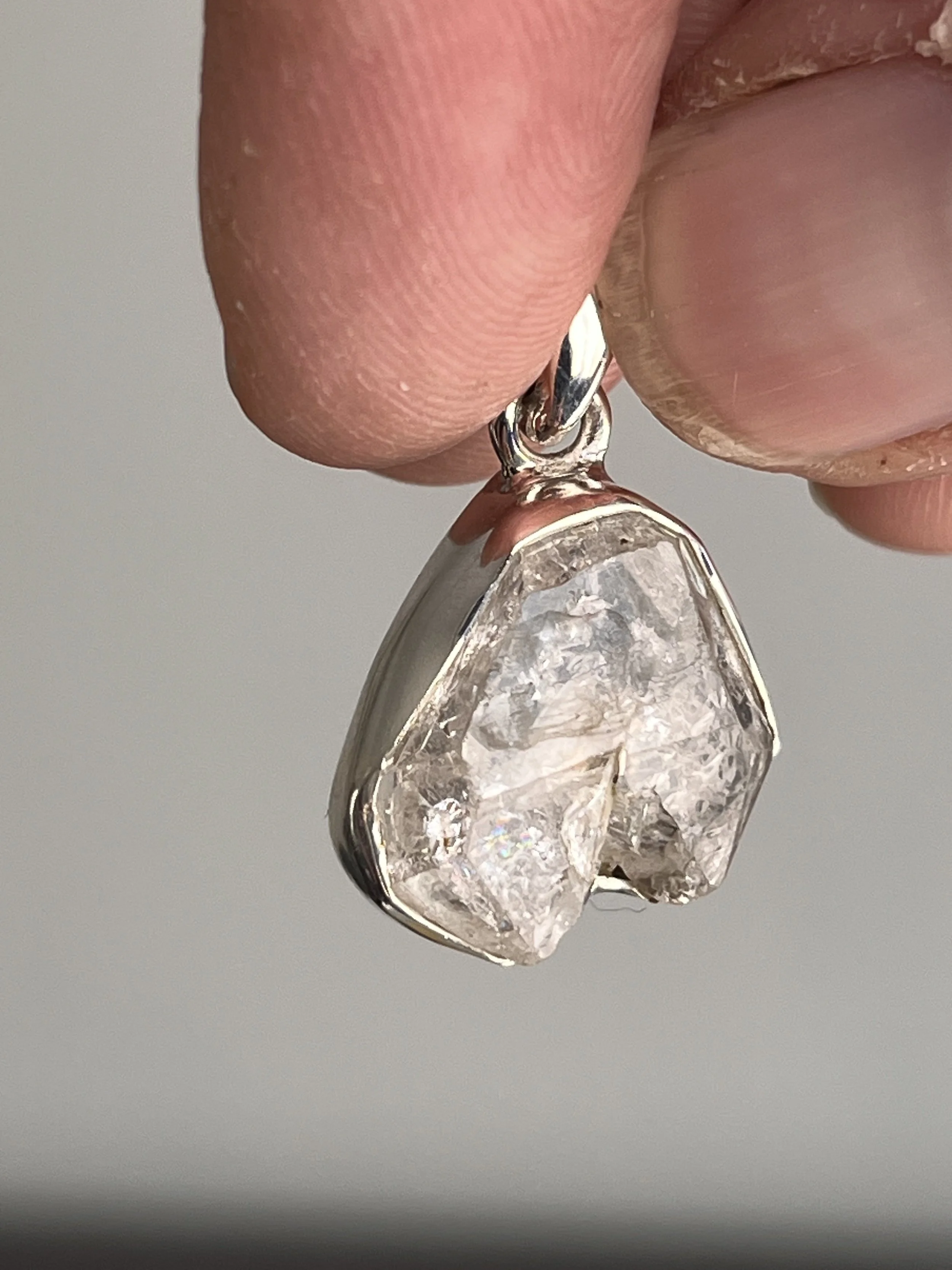 Natural Herkimer Diamond Pendant