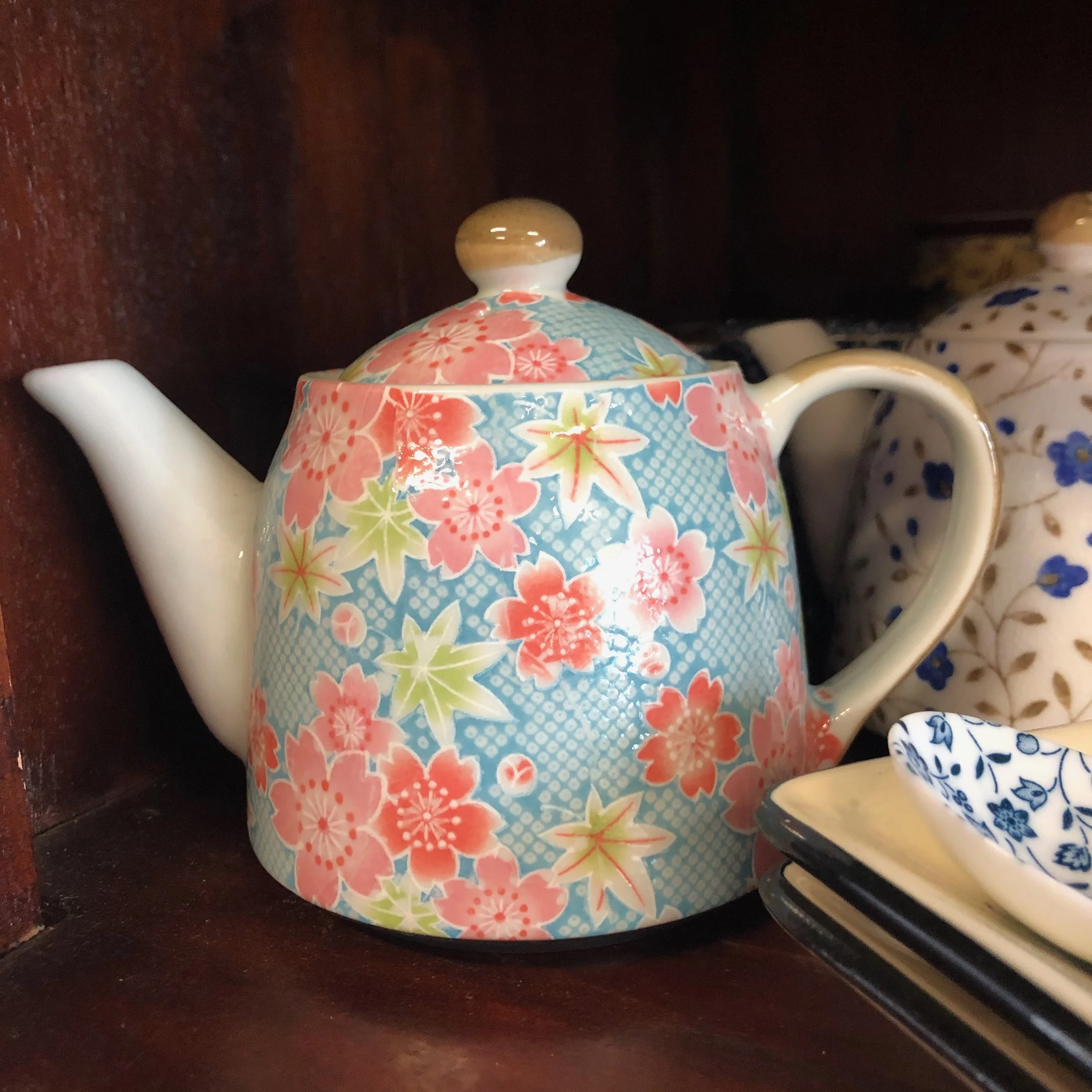 Konoko Yuzen Blue Teapot