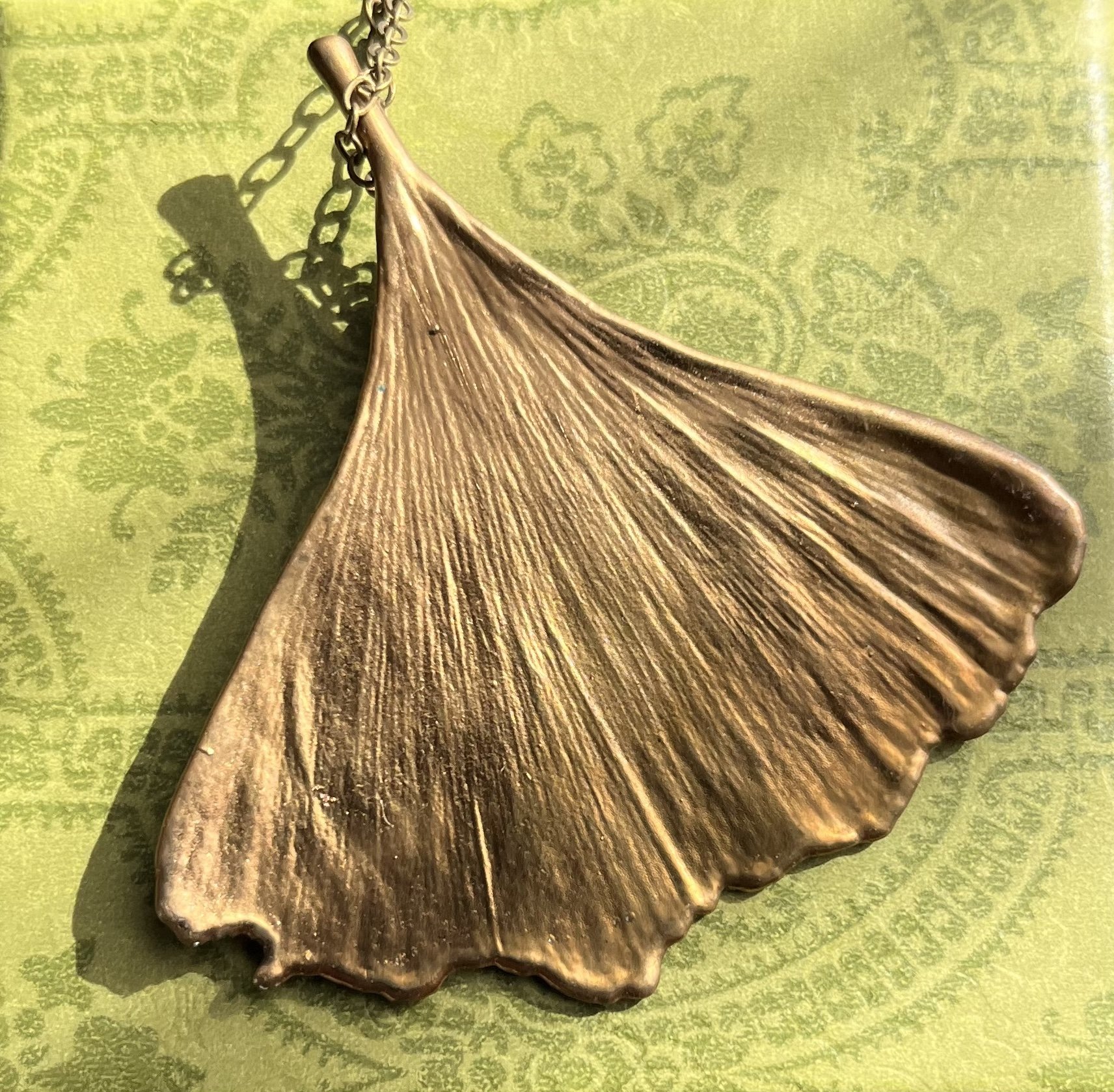 Ginkgo Leaf Pendant