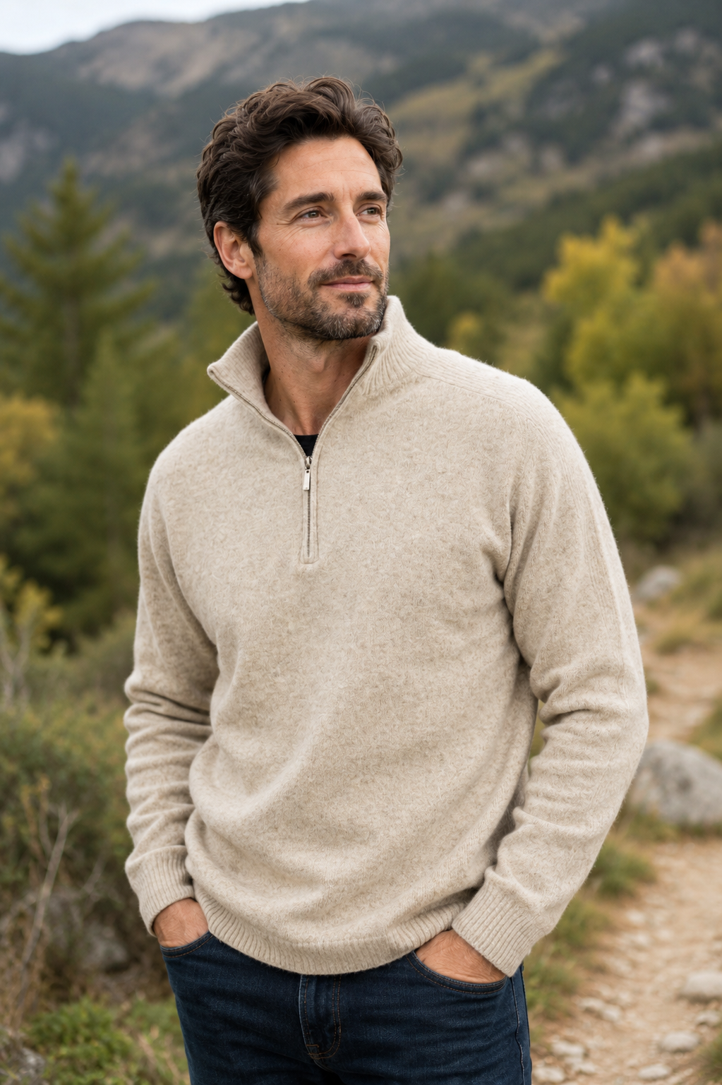 Lightweight Half Zip Sweater