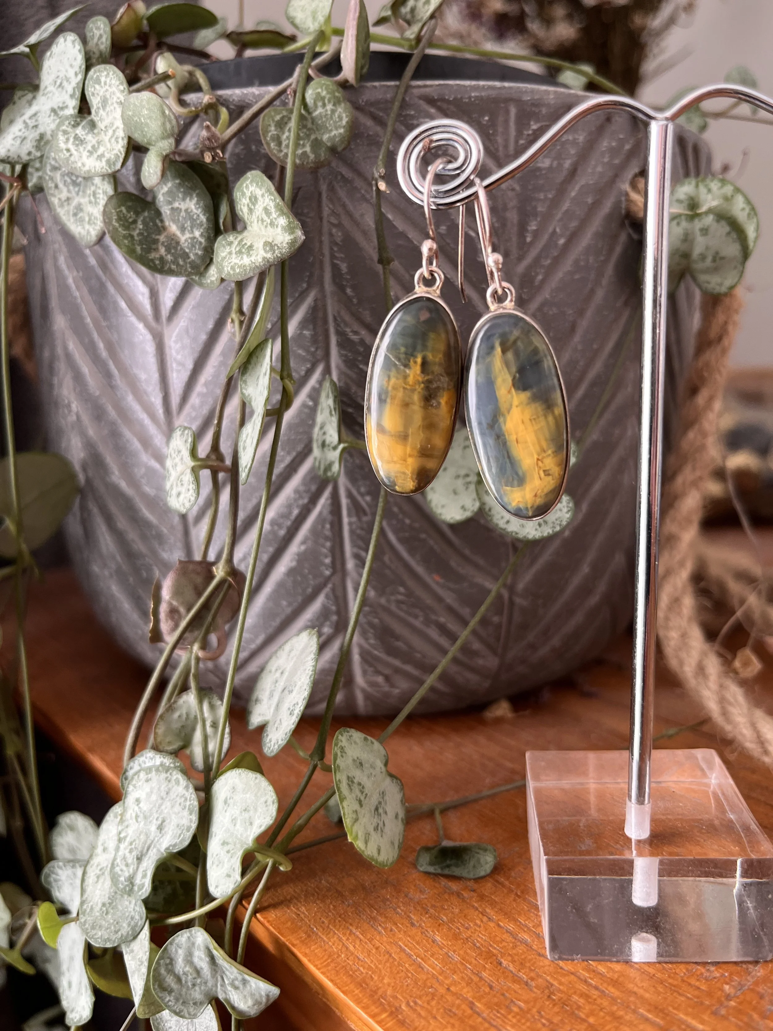 Pietersite Gemstone Earrings
