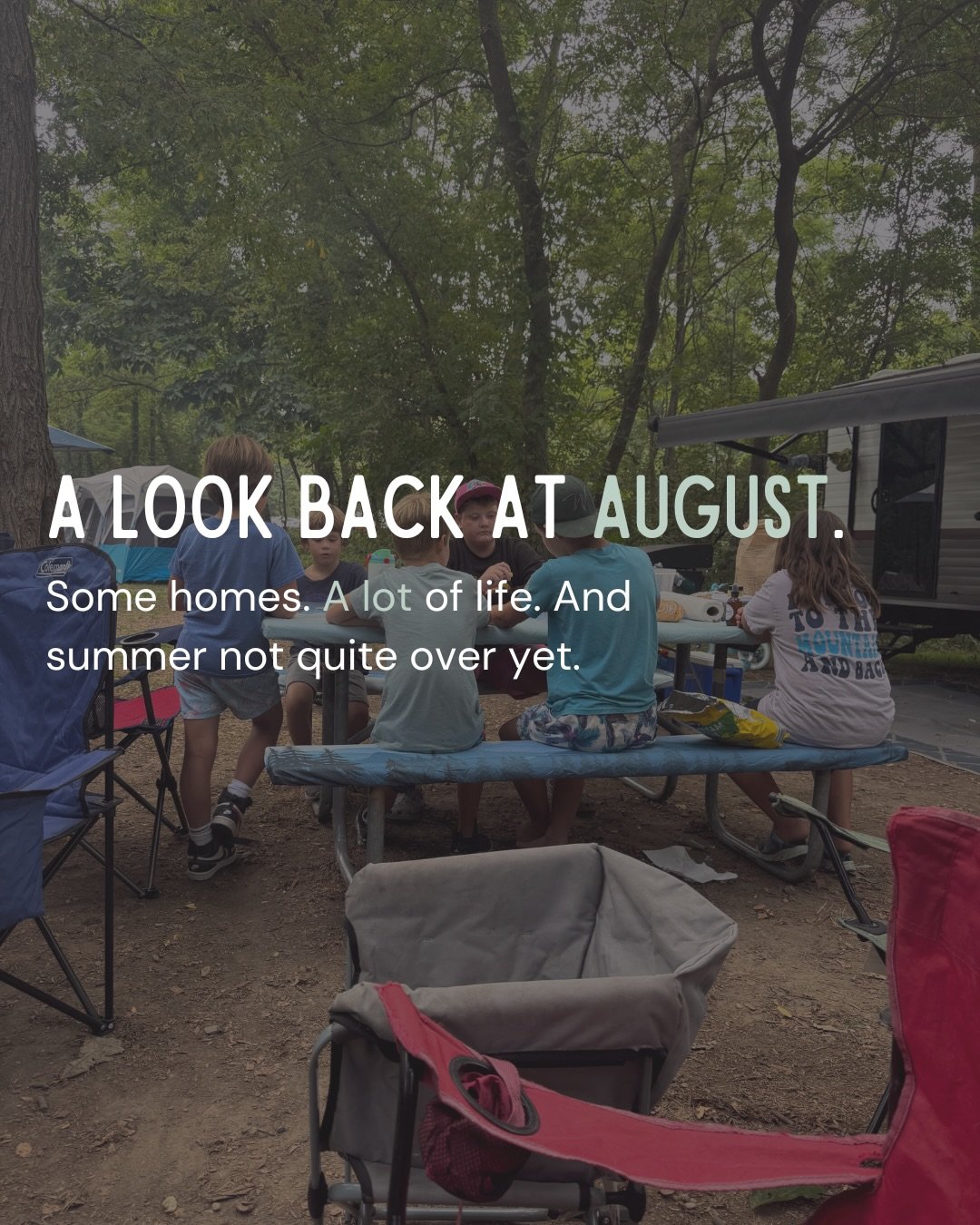 August held a little bit of everything.

Four closings. A few more homes under contract. Lots of showings and conversations in between.

And then all the regular life happening right alongside it.

Getting back into our homeschool rhythm. Soaking up 