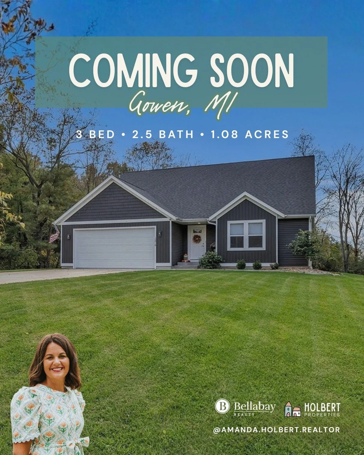 COMING SOON | GOWEN, MI

I love this home. It&rsquo;s newer, but it doesn&rsquo;t feel cookie cutter. The main floor is open and bright, the kitchen actually has room to gather, and the backyard gives you that little bit of space and privacy that&rsq