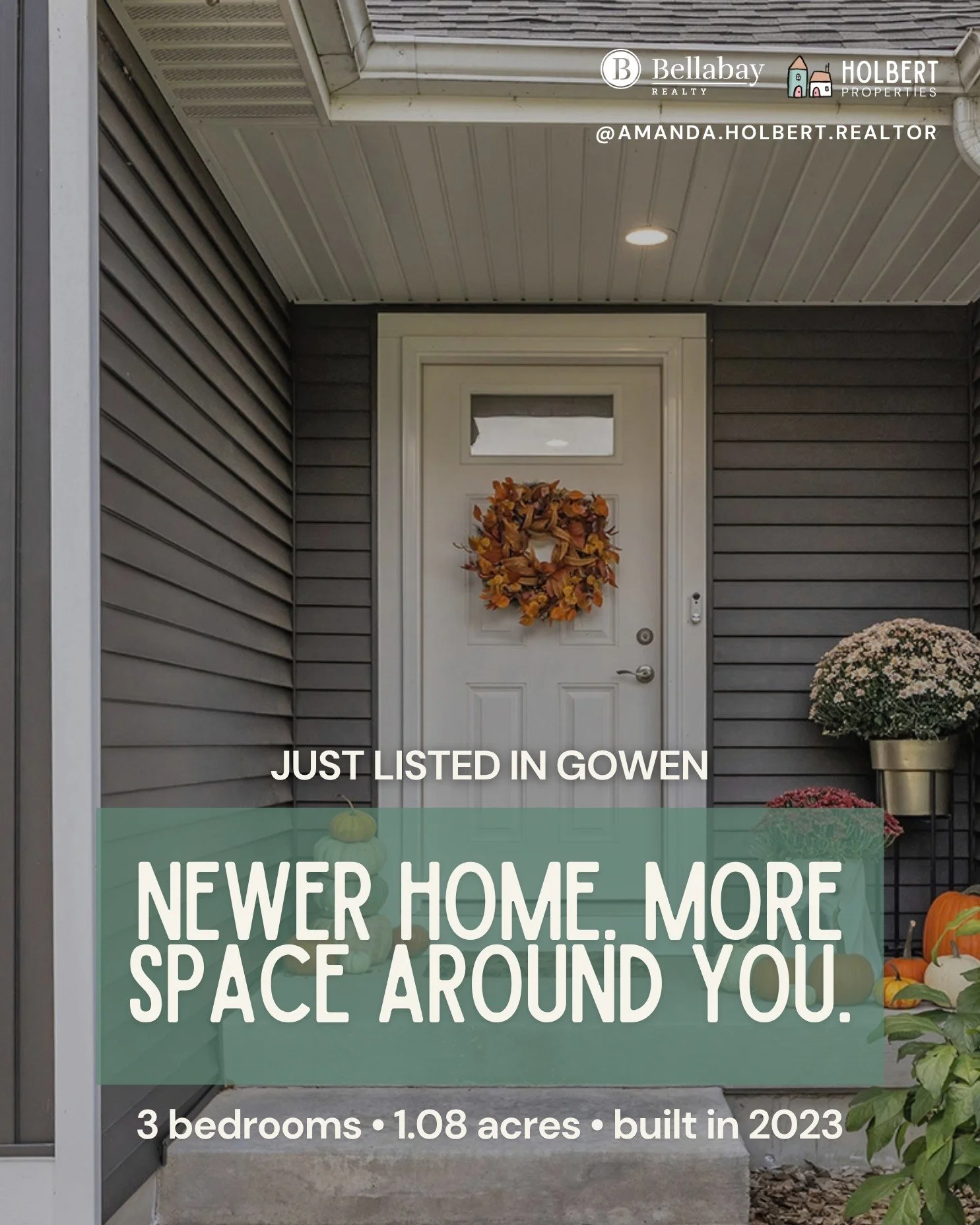 Some homes just make everyday life feel easy.

This one has the newer construction feel, the open layout, and a little over an acre to actually spread out.

Think slow mornings around the kitchen island, dinner outside on the deck, room for kids to r