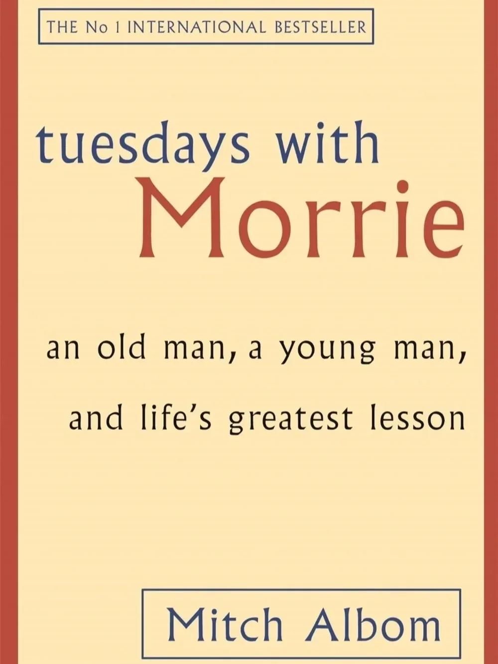 Tuesday’s With Morrie