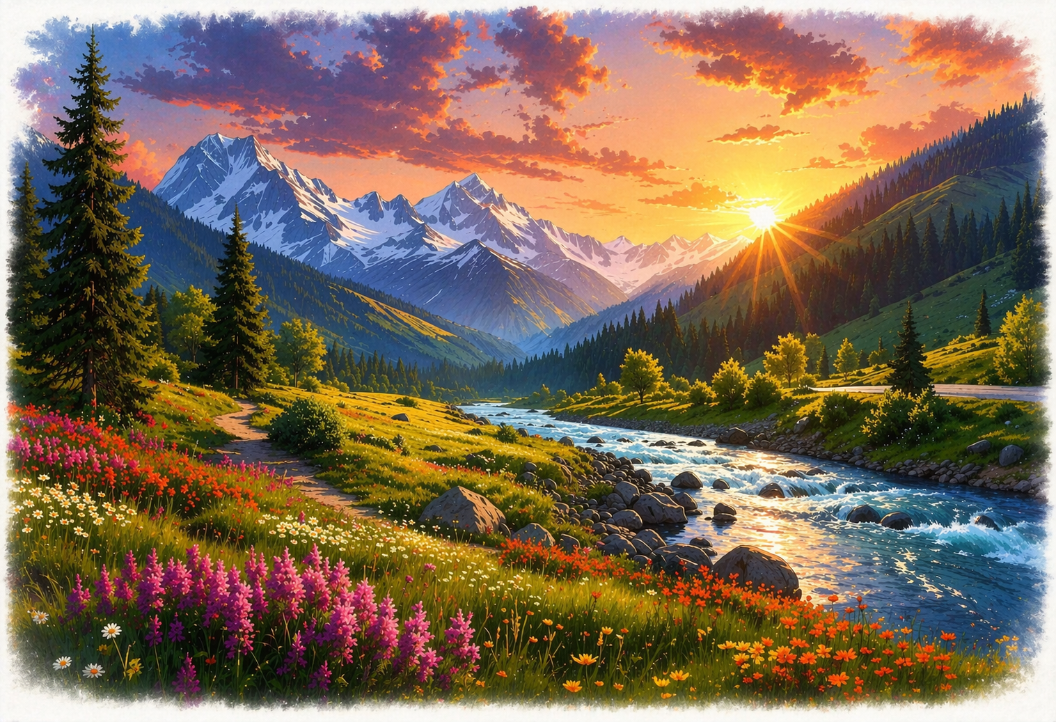 moutain river flowers.png