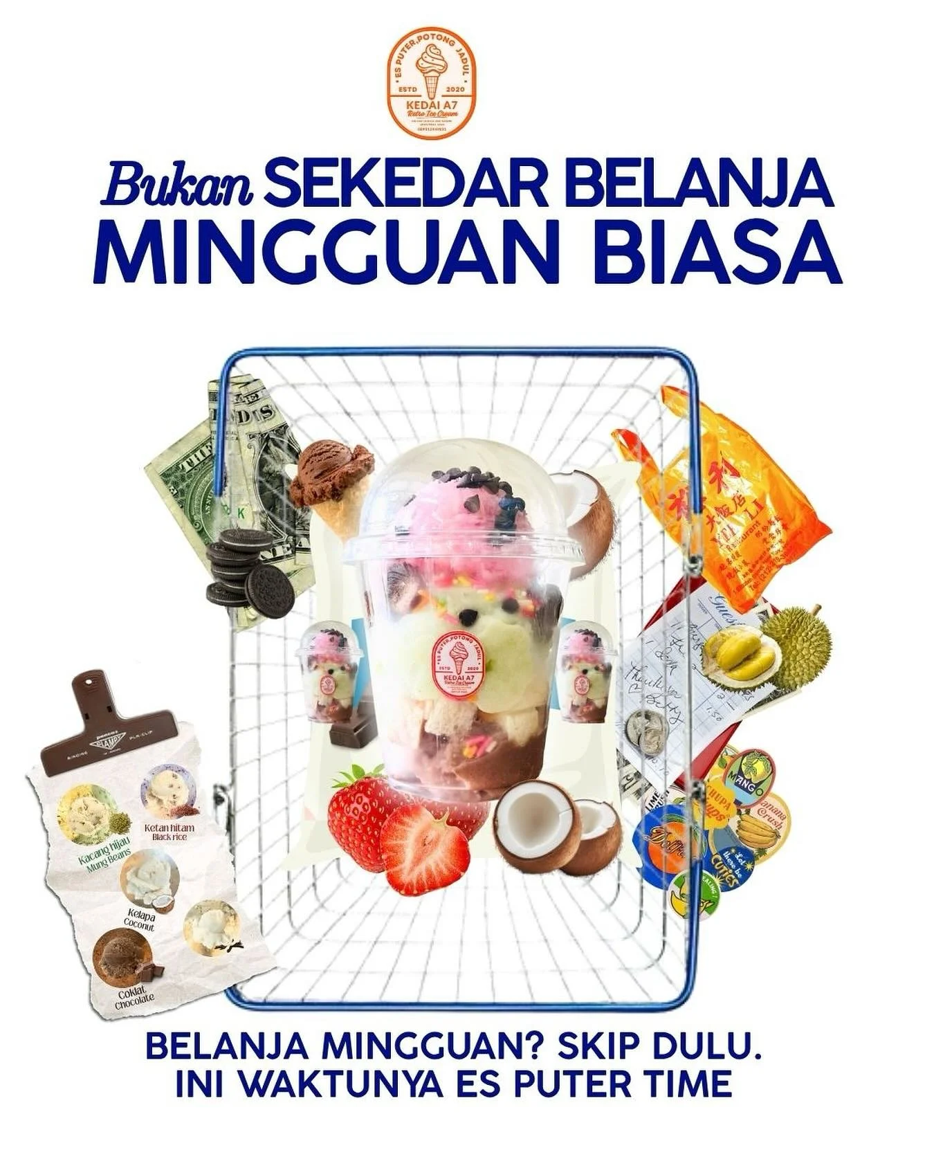 Bukan belanja mingguan biasa&hellip; ini sih nyari bahan rasa bahagia 😬😋😋
Yuk kunjungi kedai A7 ✨

&bull;The Park Mall Solo Baru,FOODPARK Lt2
&bull;Cemani,Grogol tepat didepan SMP 2 GROGOL
&bull;Balaikota,Surakarta tepat didepan SMP 13 Surakarta

