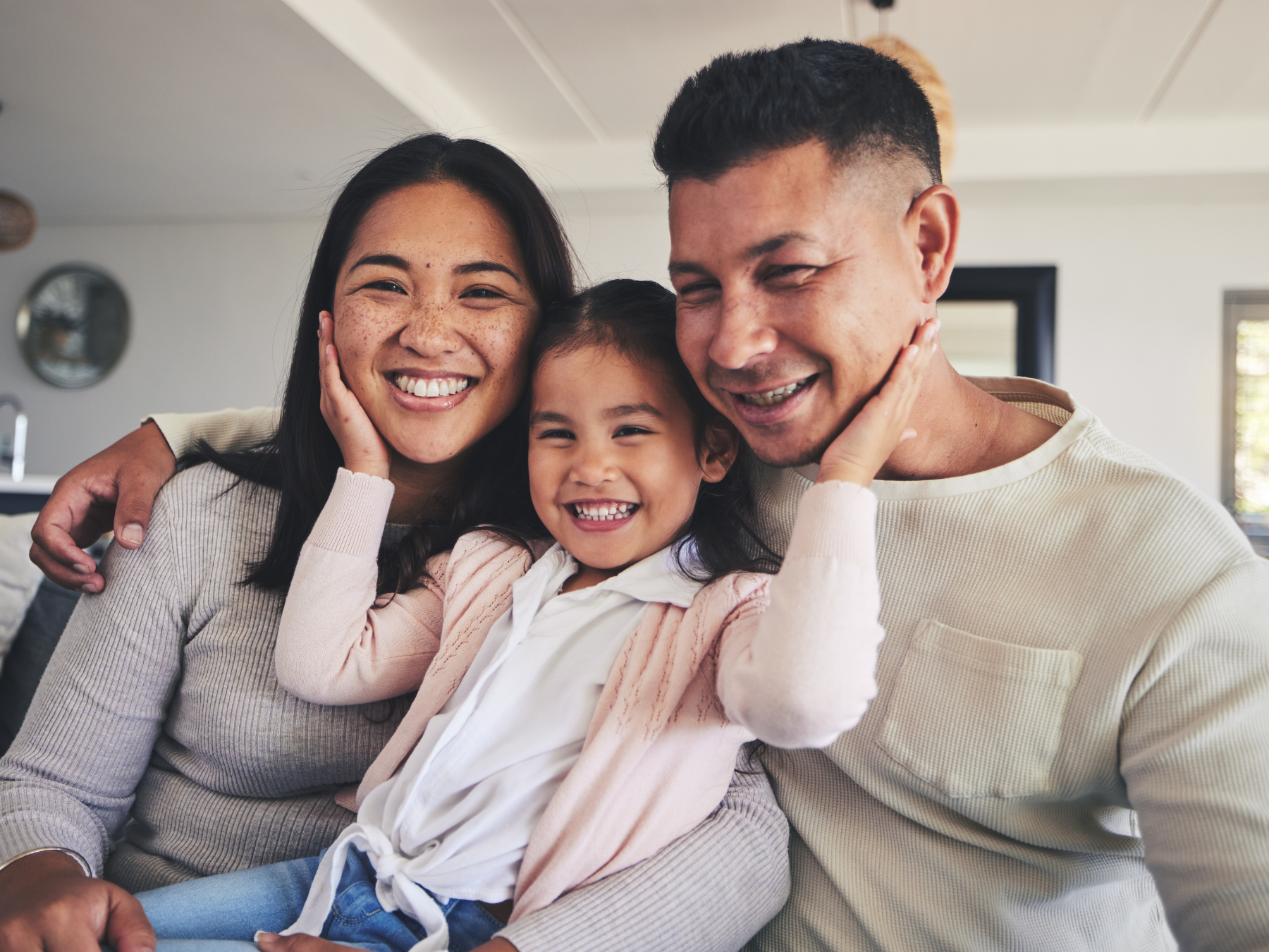 Smiling family representing existing patient resources and family dental care in Cerritos.