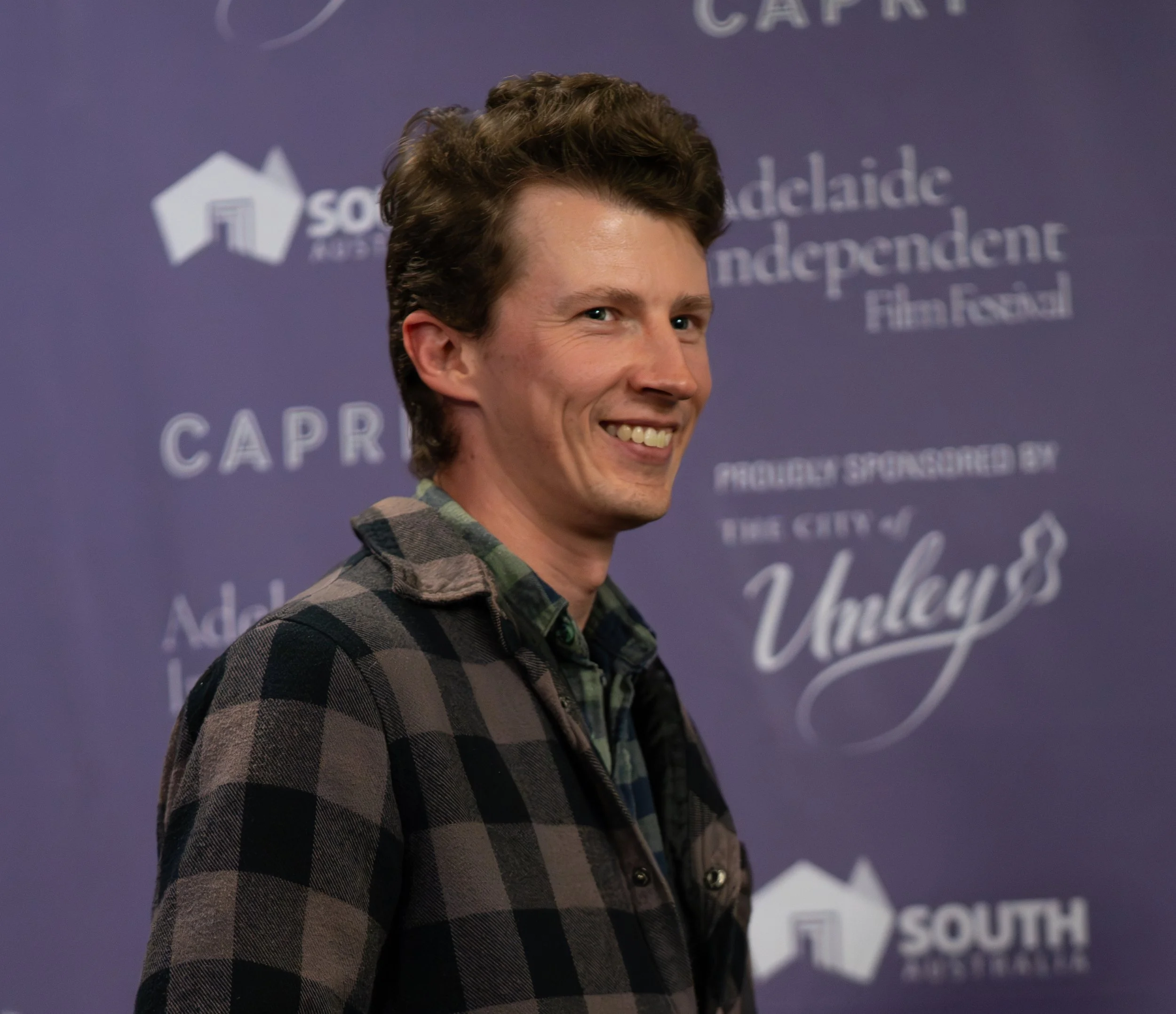 Alistair Schmidt at the Adelaide Independent Film Festival for Chloe's Palette.