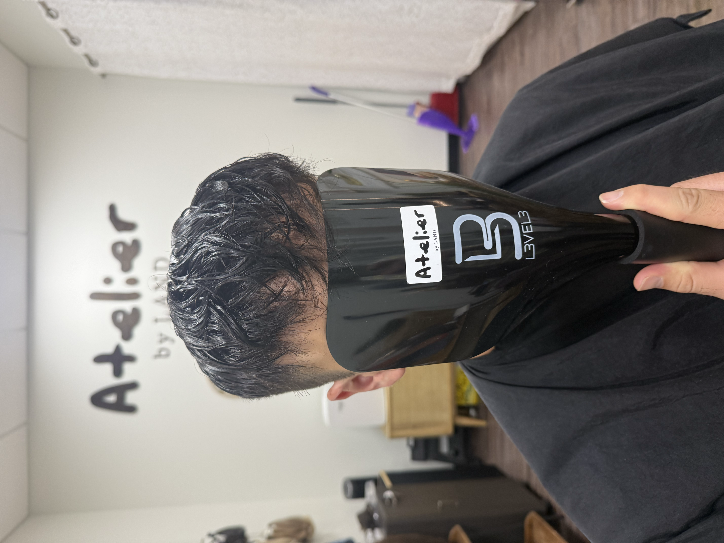 Men's thinning hair solution with natural looking hair system — Atelier by Land private studio serving Vestavia Hills and Birmingham Alabama.