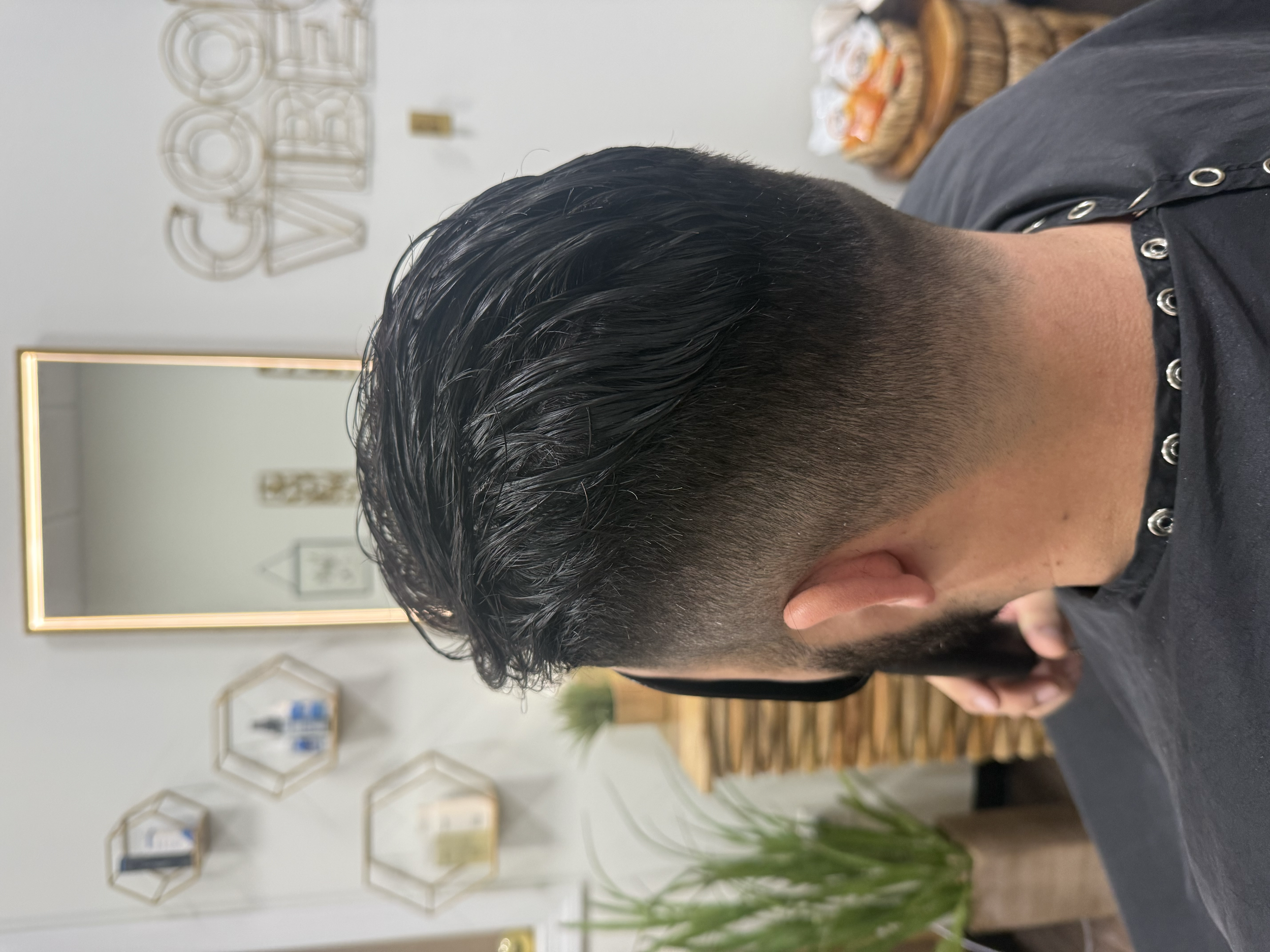 Natural looking men's hair replacement system — Atelier by Land, Vestavia Hills Alabama.