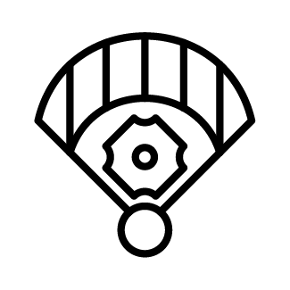 Softball field outline graphic