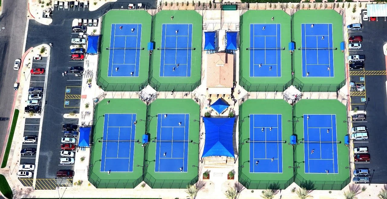 True Hop Field Co, Arizona sports field & court construction, tennis and pickleball court project.