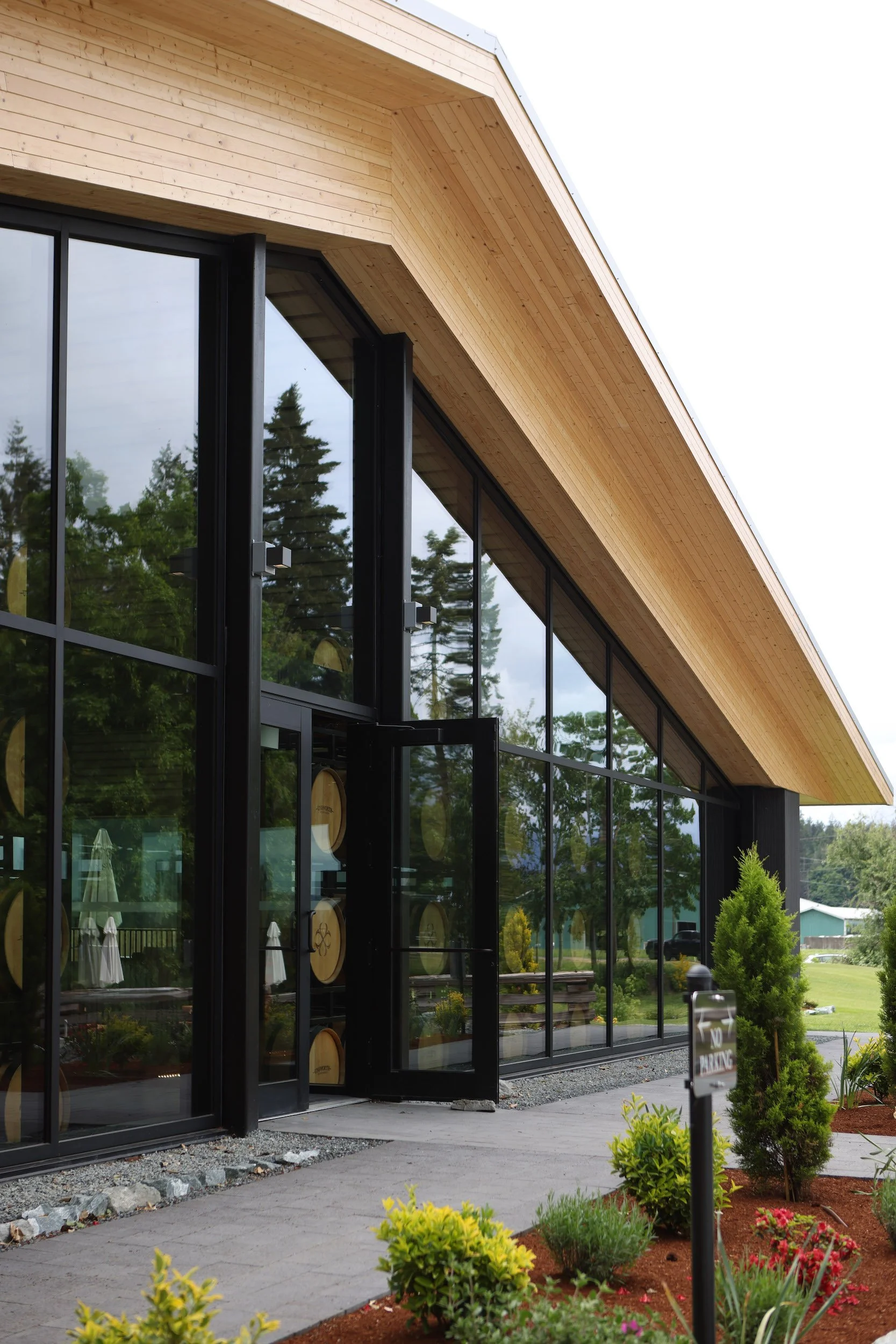 New Construction of Vineyard on Vancouver Island