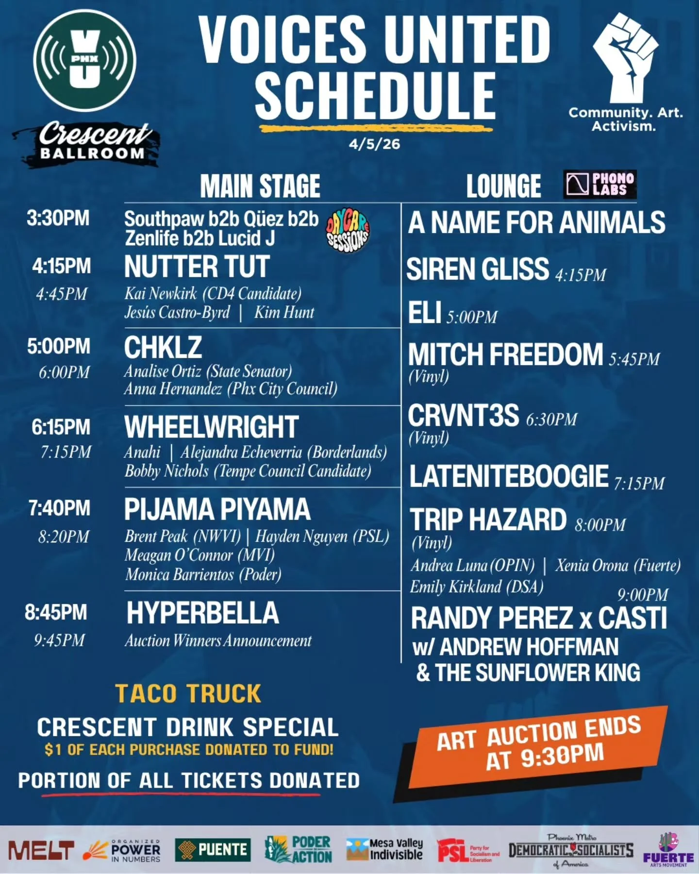 THIS IS CRAZY! So thankful for every artist and organizer donating thier creativity and talents to bring together the community for this cause! 🙏 

THANK YOU @crescentphx for hosting!! 

This is gonna be such a special day - see you there and bring 