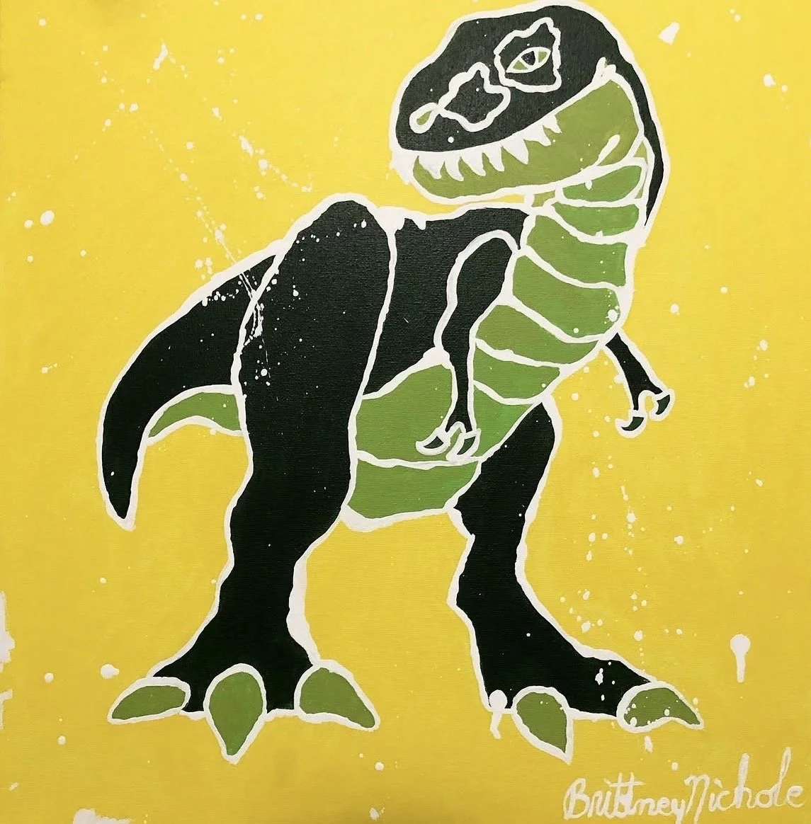 Acrylic Canvas Dino