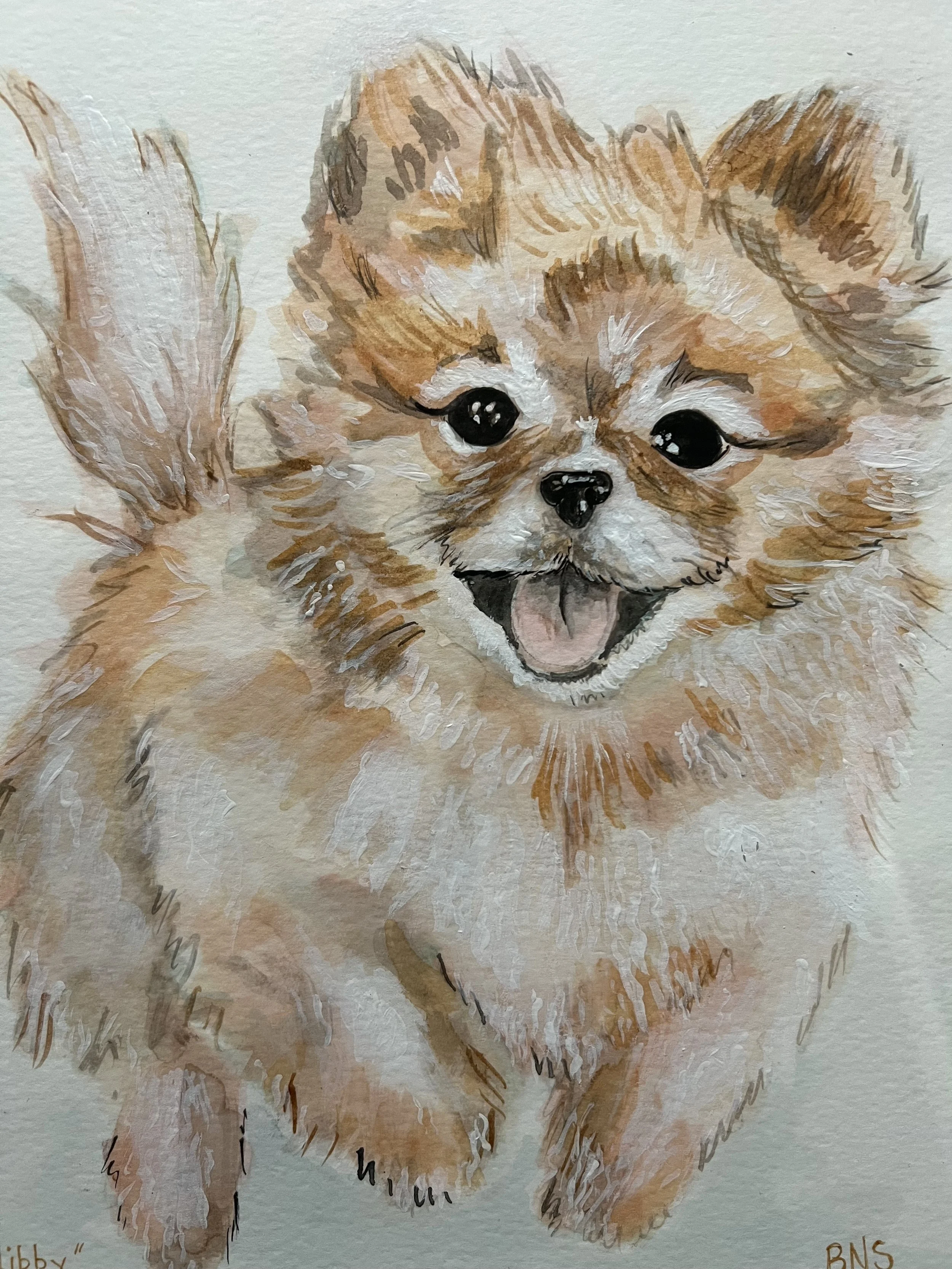Custom Watercolor Pet Portrait