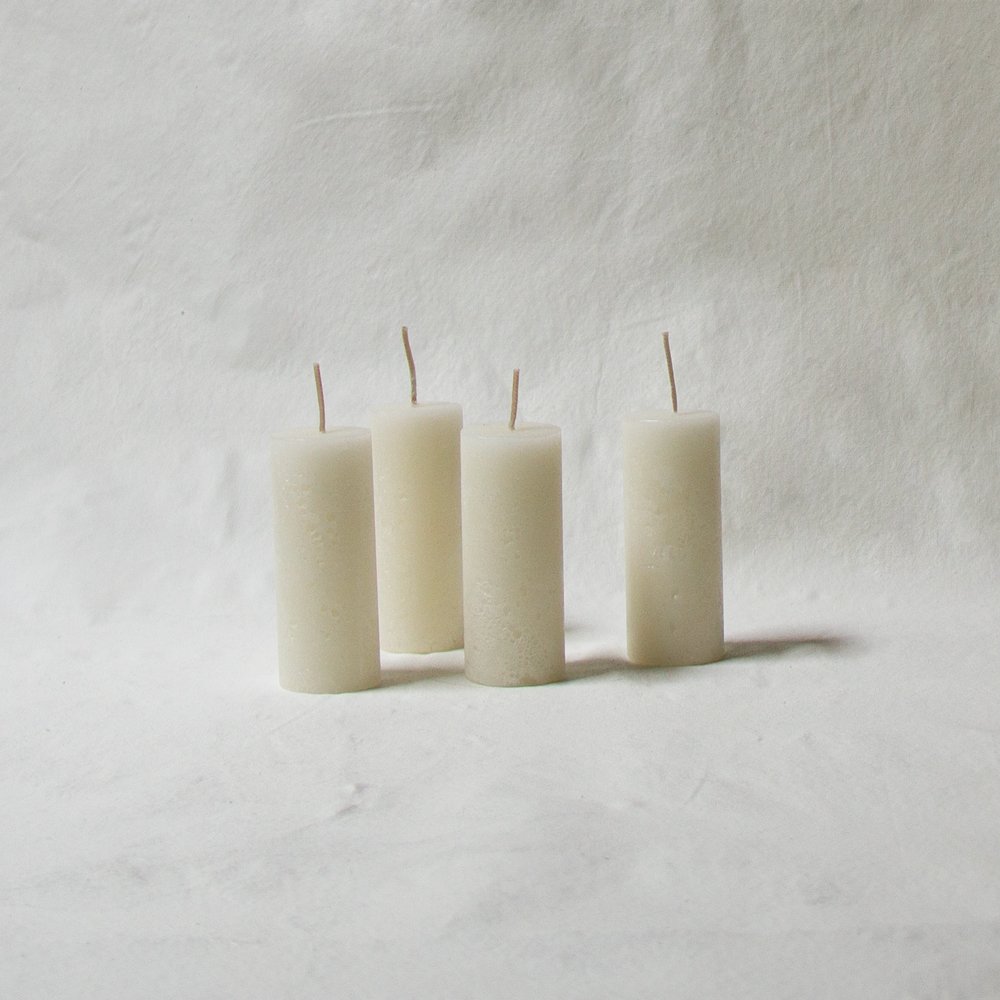 Set of four Handpoured wax candles for Kindred Lantern