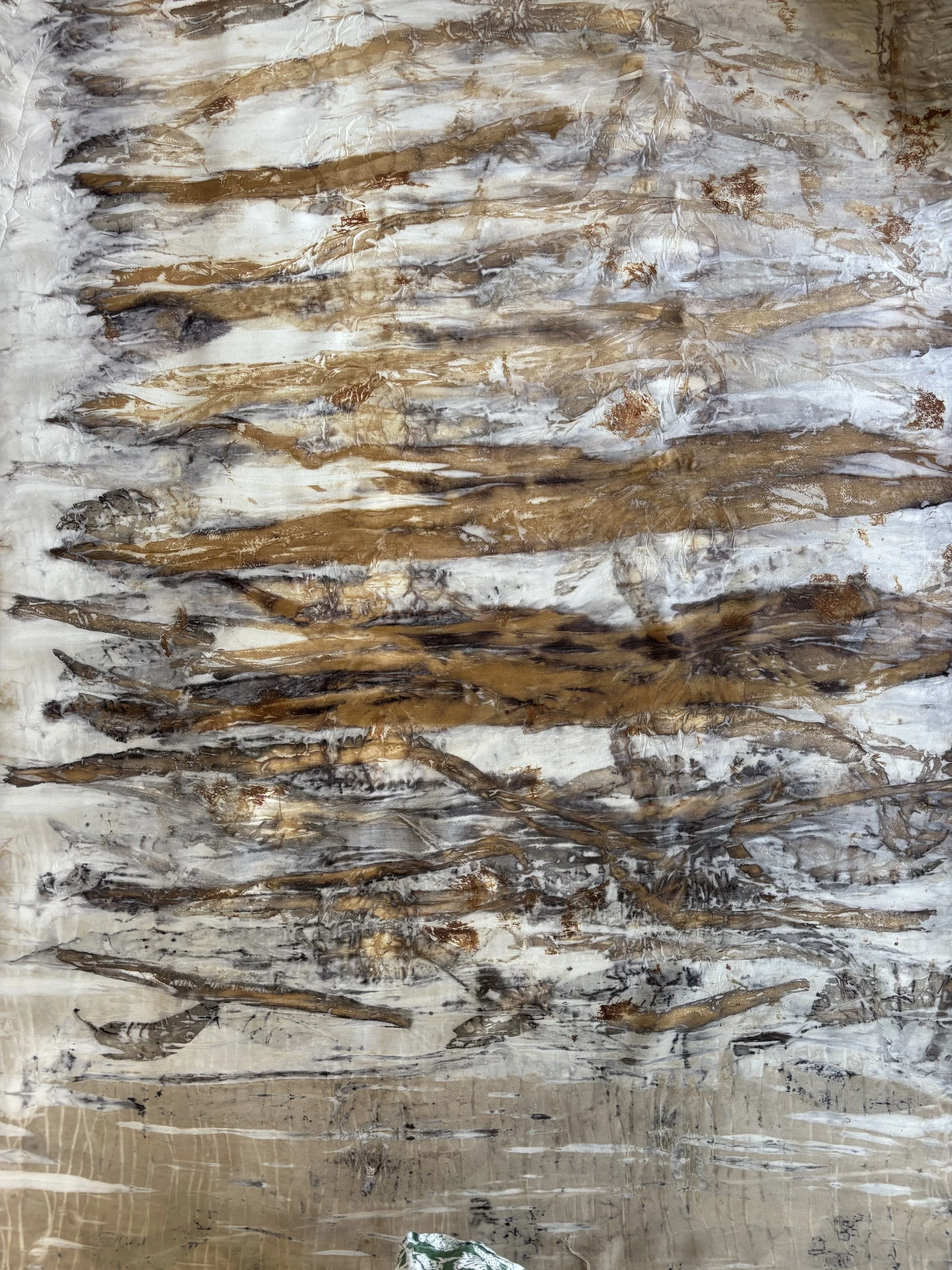 Eco dyed 100% wool wall hanging