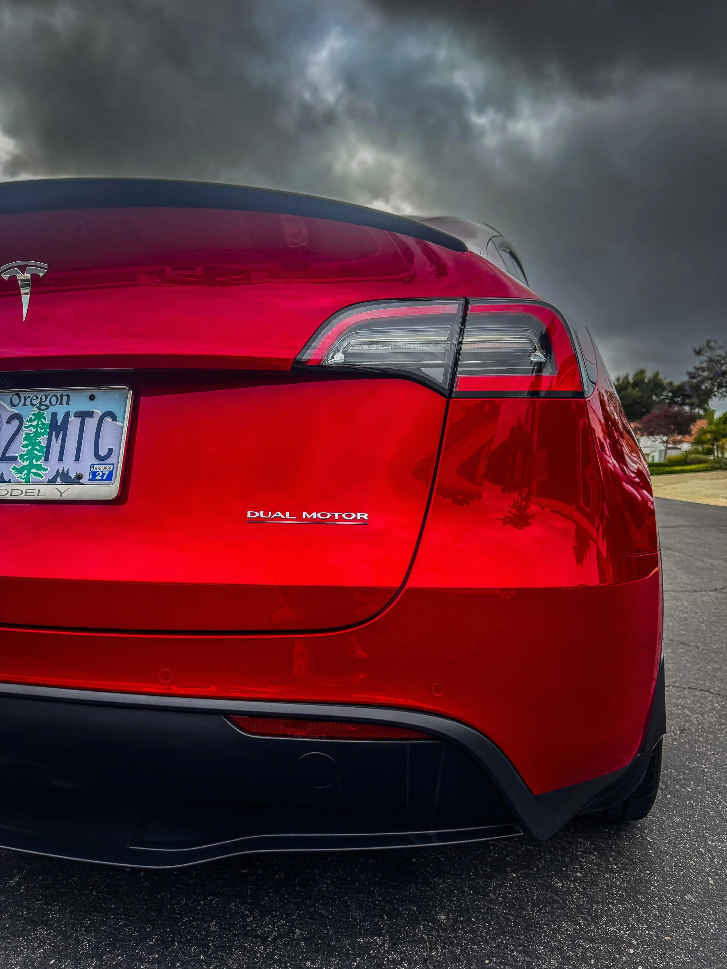 red tesla number 3 🚗 ✅ 🧼 #sandiego #clean #cardetailing #localbusiness #tesla