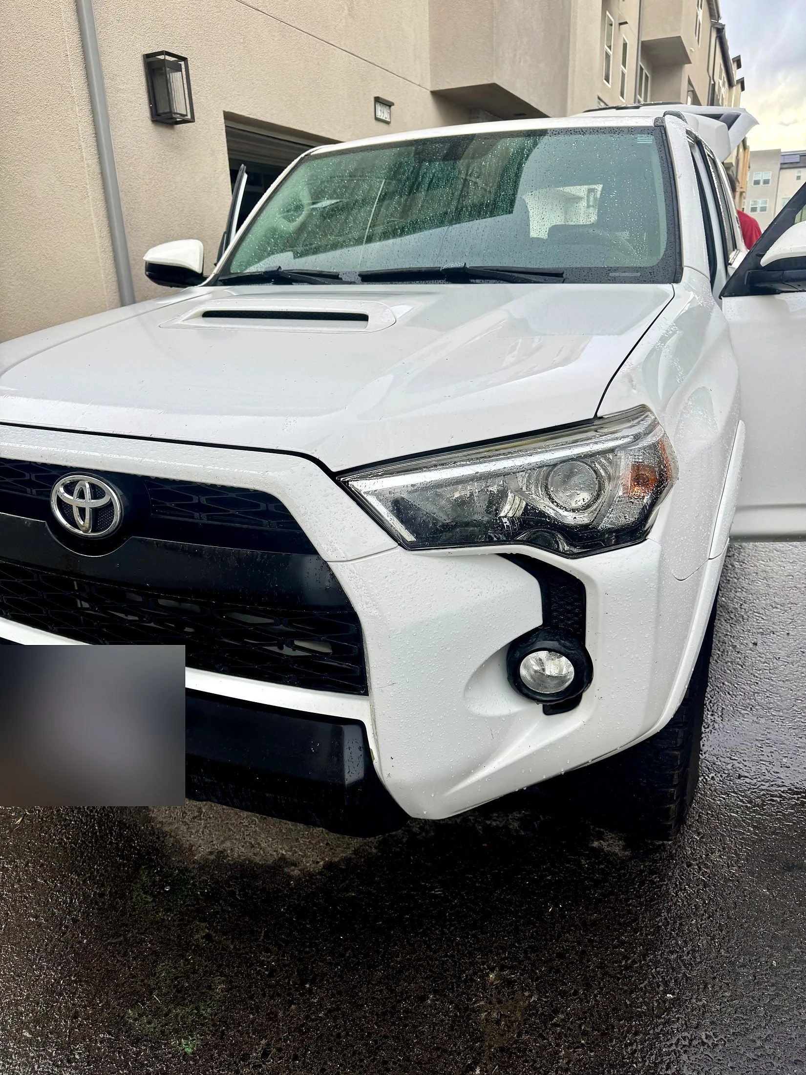White Toyota 4Runner after a mobile exterior detail