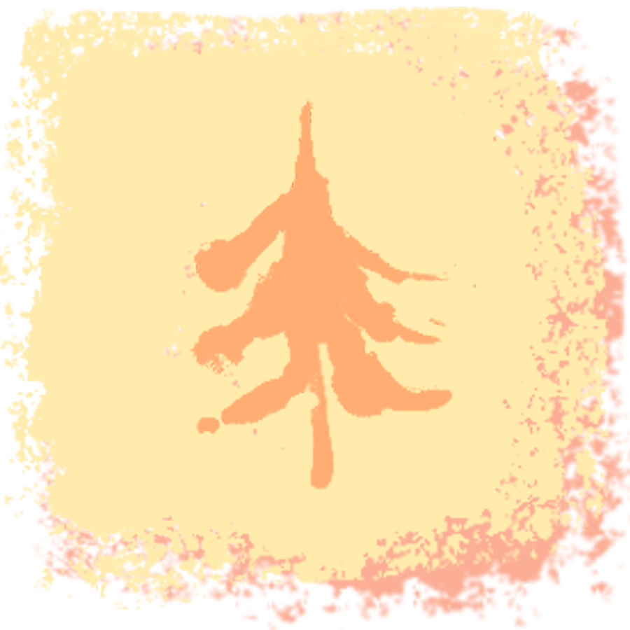 Painted tree illustration