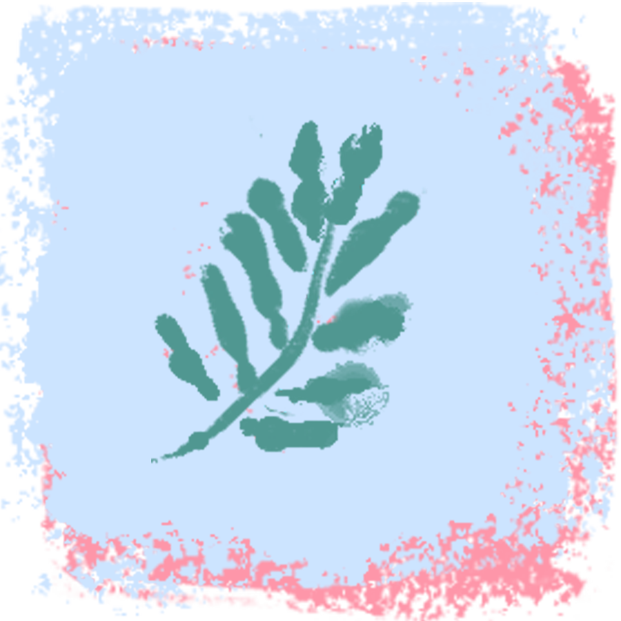 Painted branch illustration