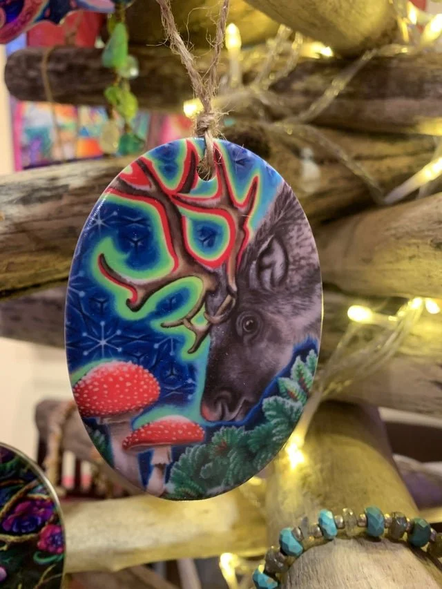Holiday Ornament - When Reindeer Fly Agaric