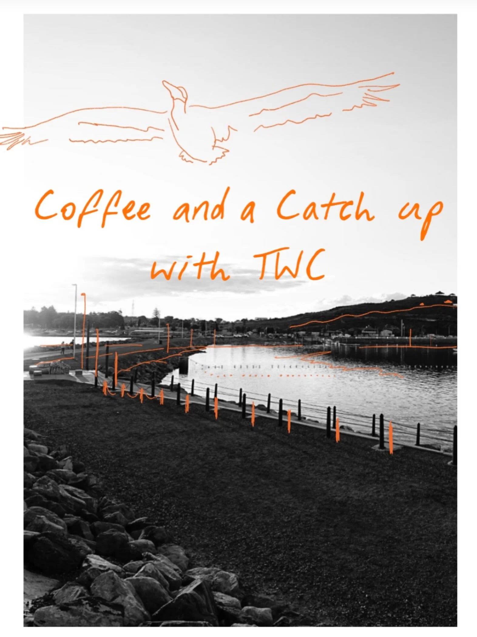 Nothing fancy. Just coffee, conversation and a catch-up.

Come down to Ada Ryan Gardens, BYO coffee and hang out with us for the morning.

Ask me anything about TWC, chat about what&rsquo;s happening around Whyalla, throw around ideas, meet some new 