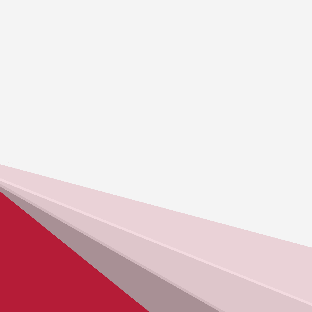 Abstract geometric background with overlapping layers in shades of red, pink, and white.