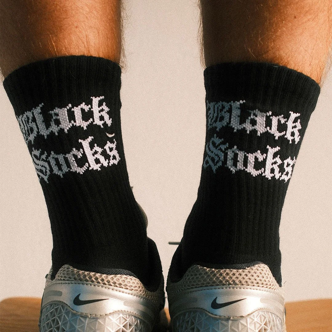 Black Socks Black Socks (One Pair)
