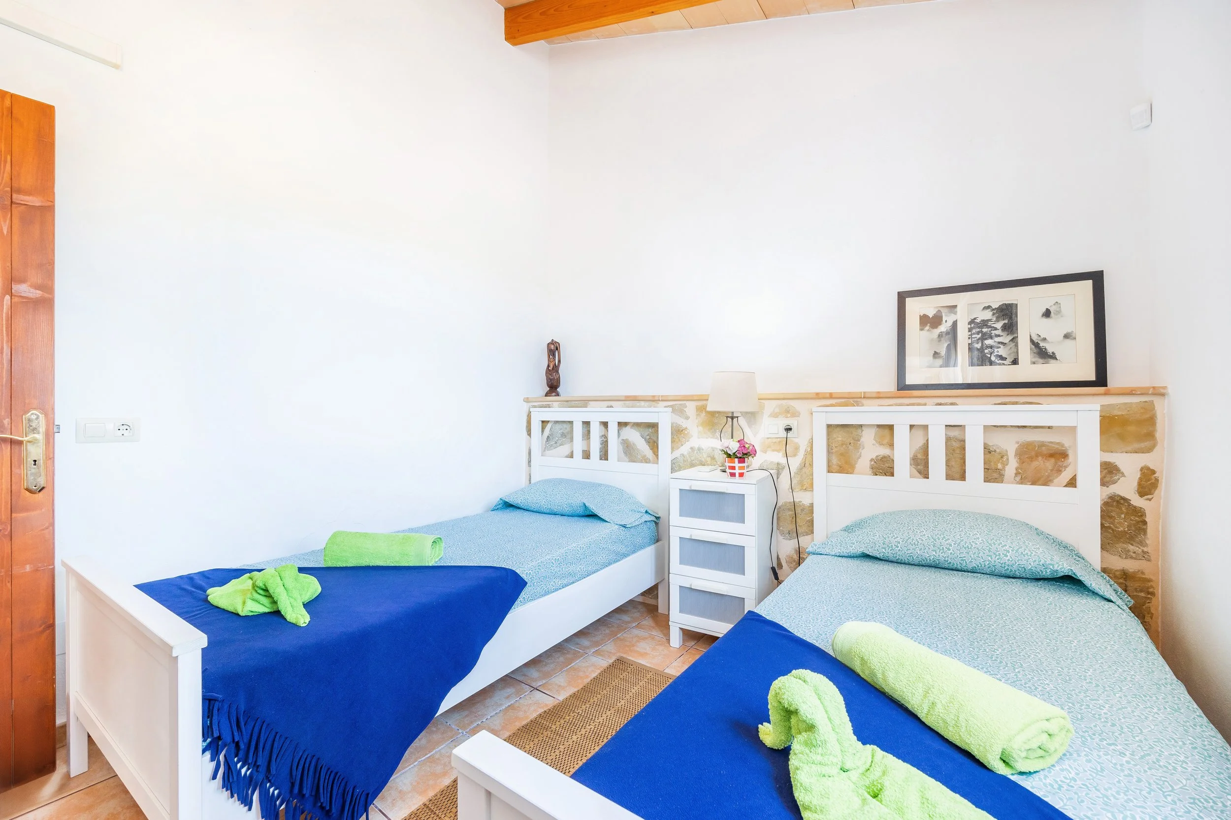 Bedroom interior real estate photography Mallorca natural light