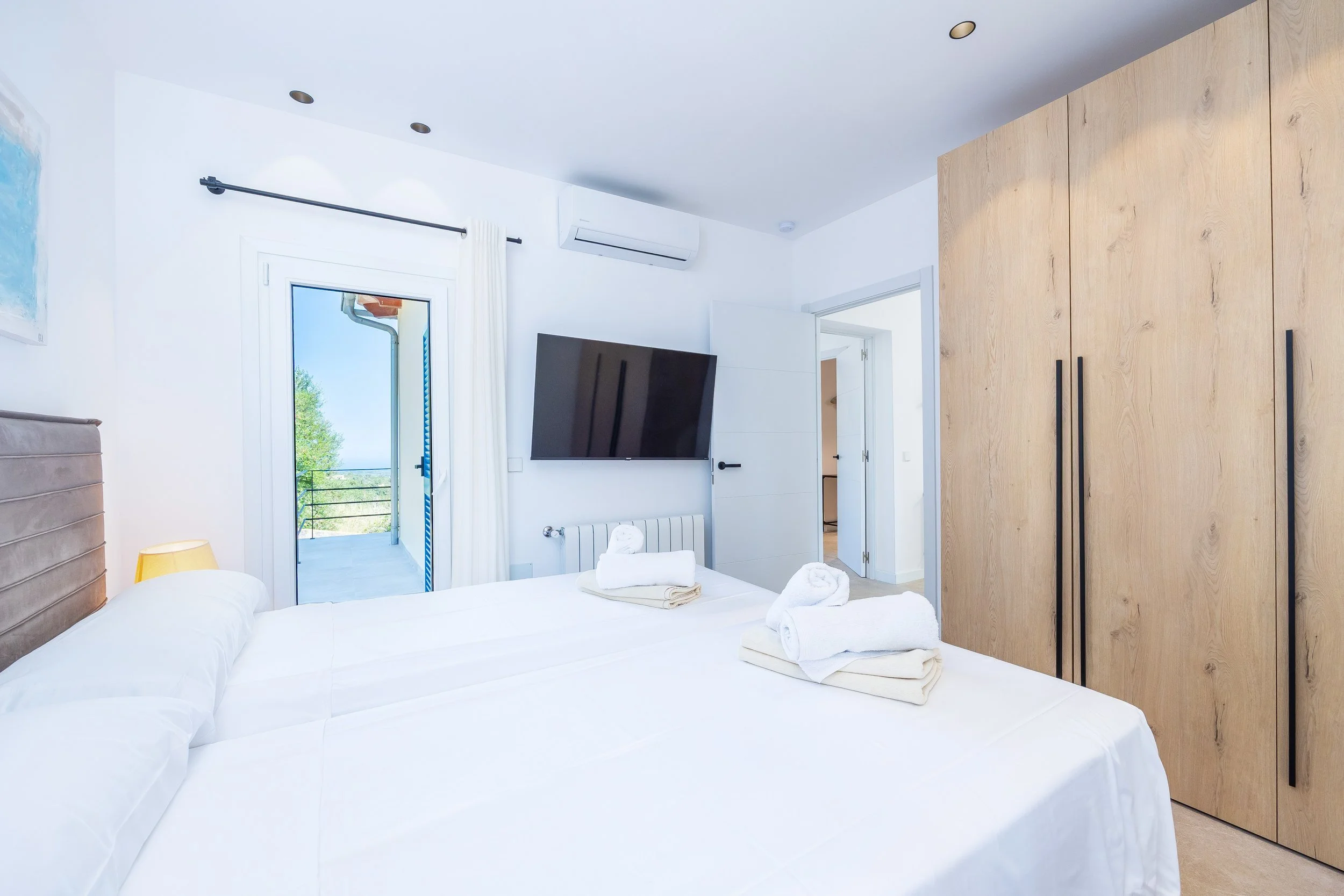 Can Gomez Mallorca renovated countryside interior with natural light and modern rustic style real estate photography