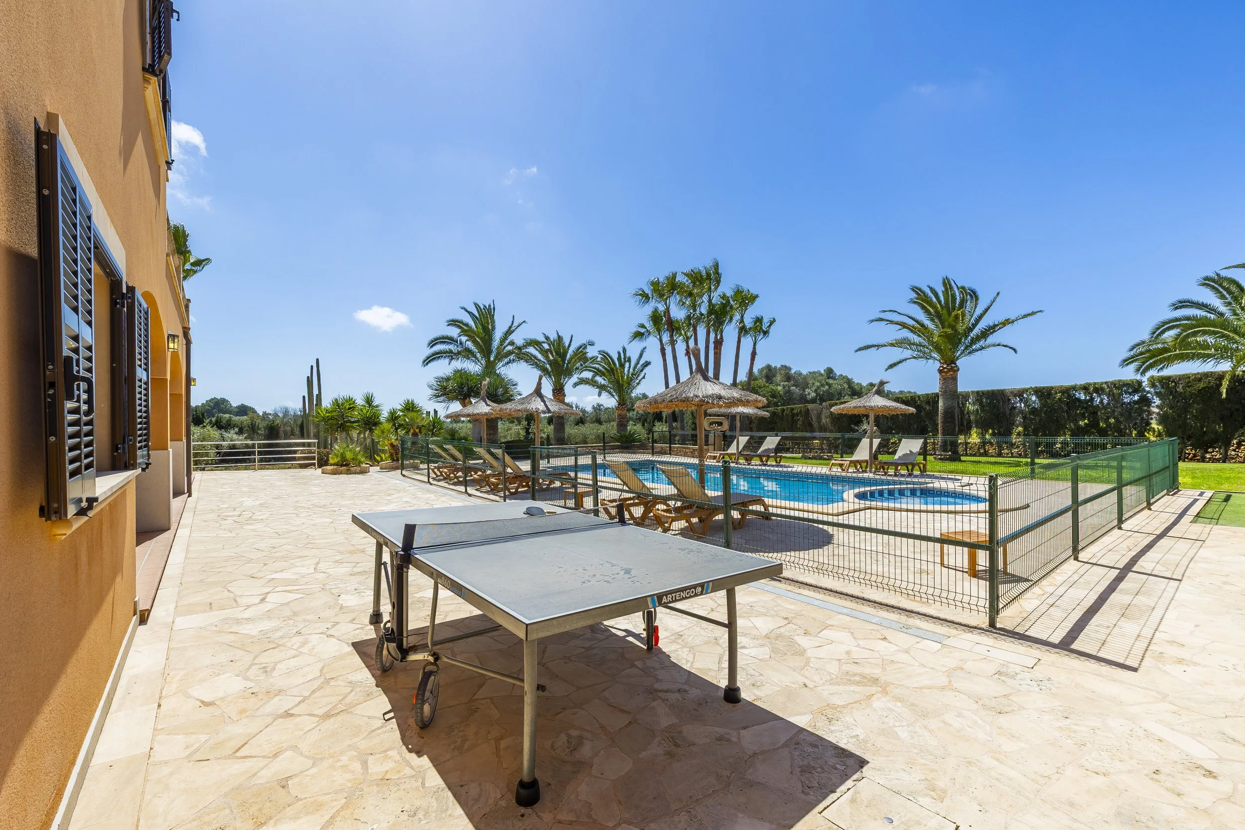 Rural house near Ses Salines Mallorca with swimming pool, garden and natural surroundings real estate photography