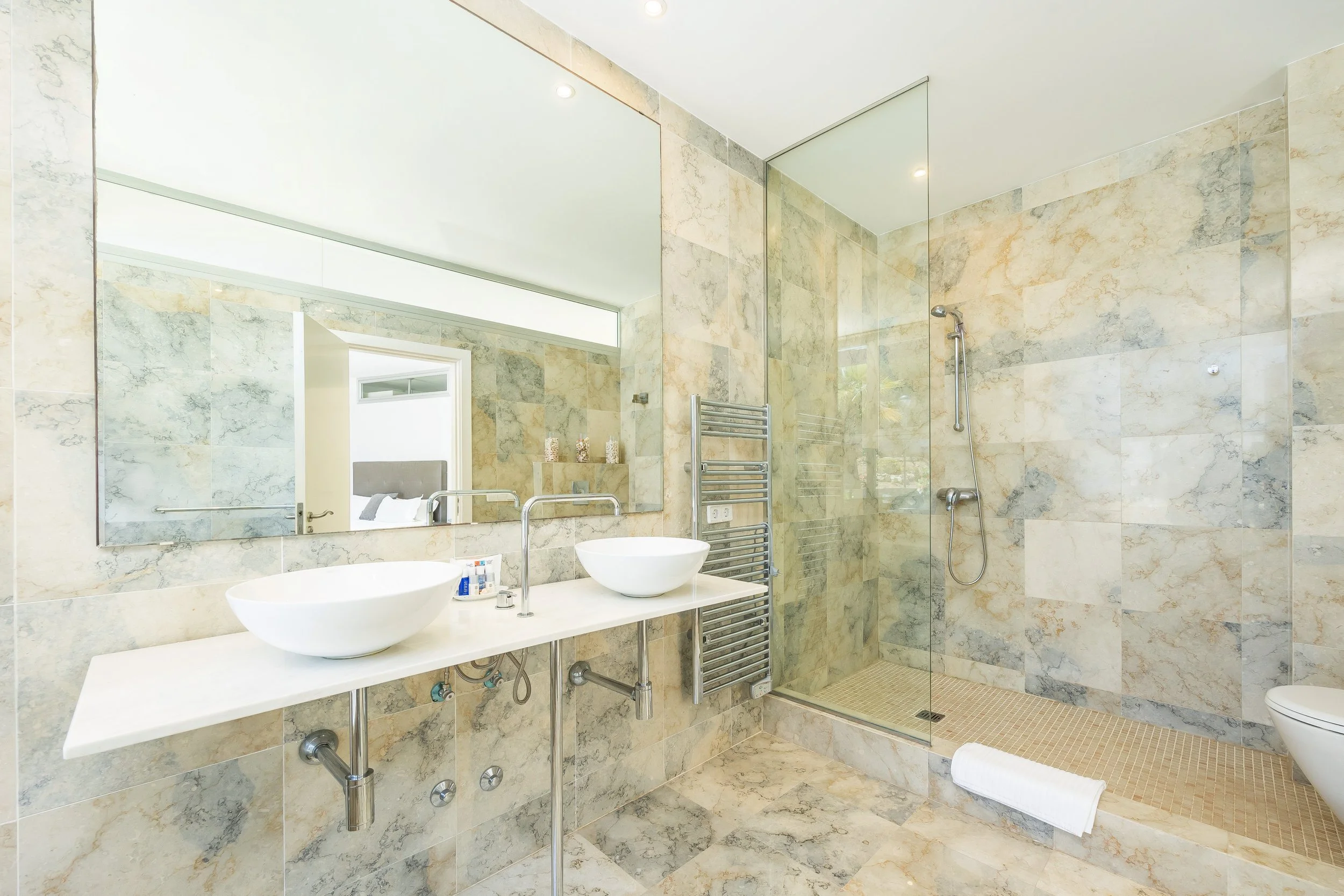 Luxury bathroom interior real estate photography in Mallorca