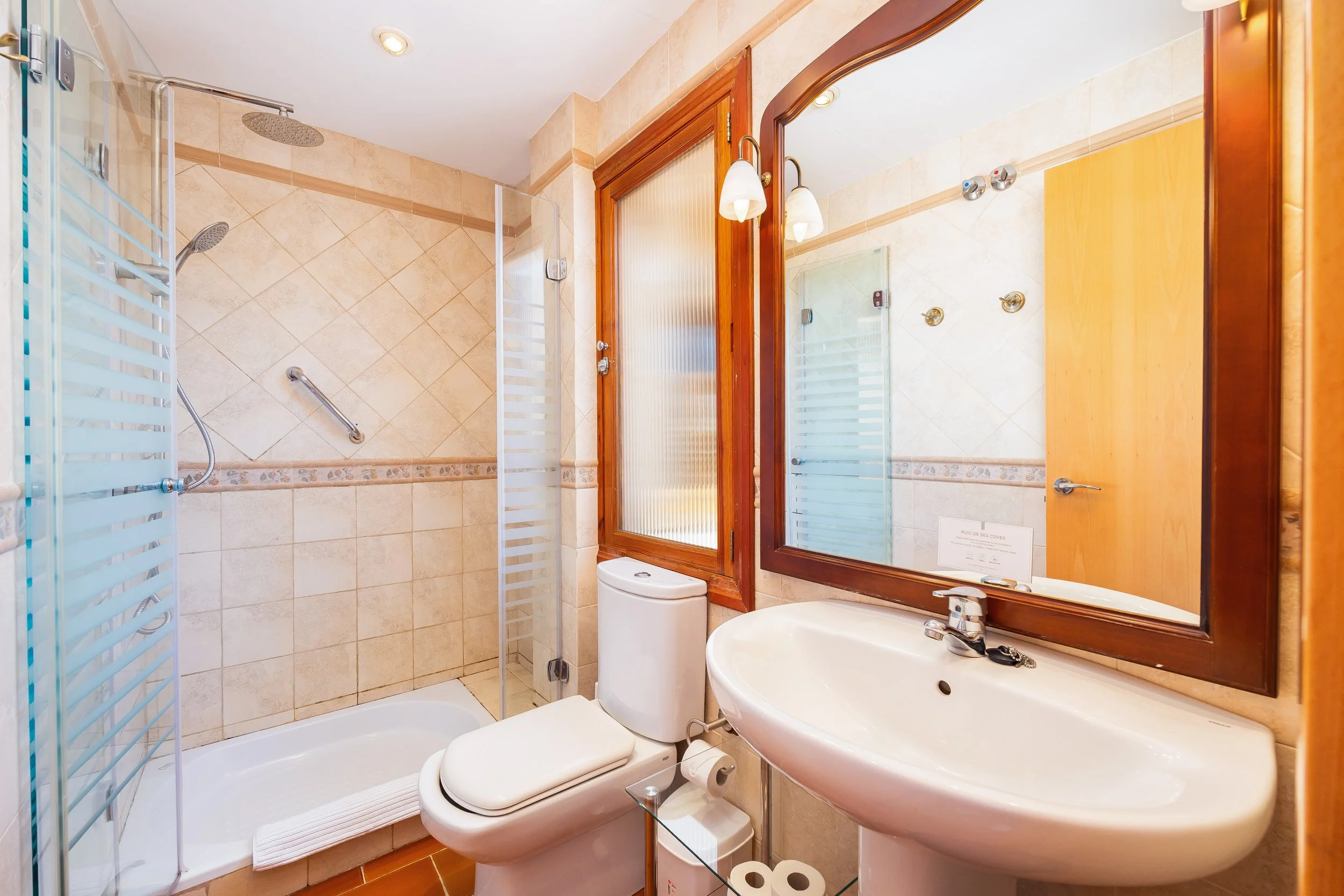 Traditional Mallorcan finca interior photography with natural light and rustic details
