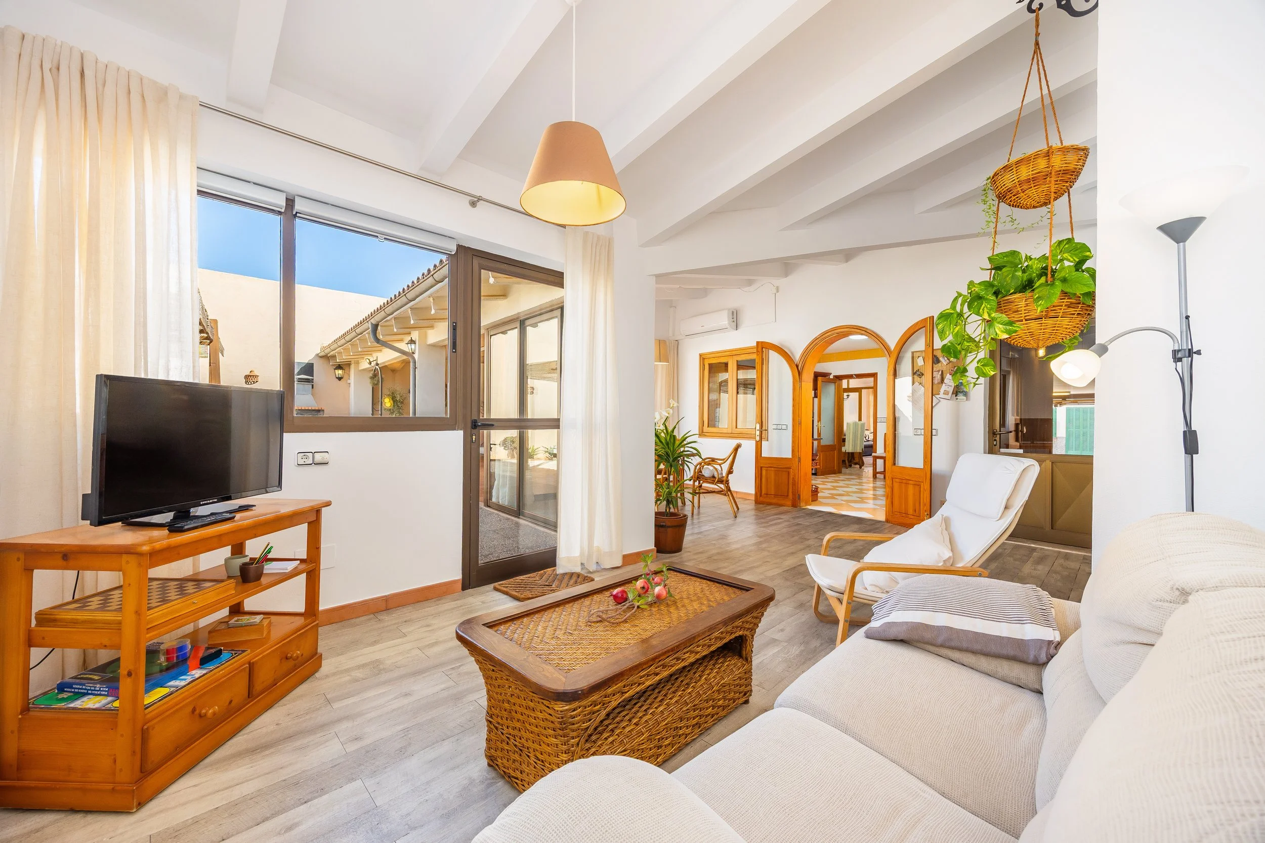 Coastal interior at Sol d’Es Trenc Mallorca with natural light and Mediterranean style real estate photography