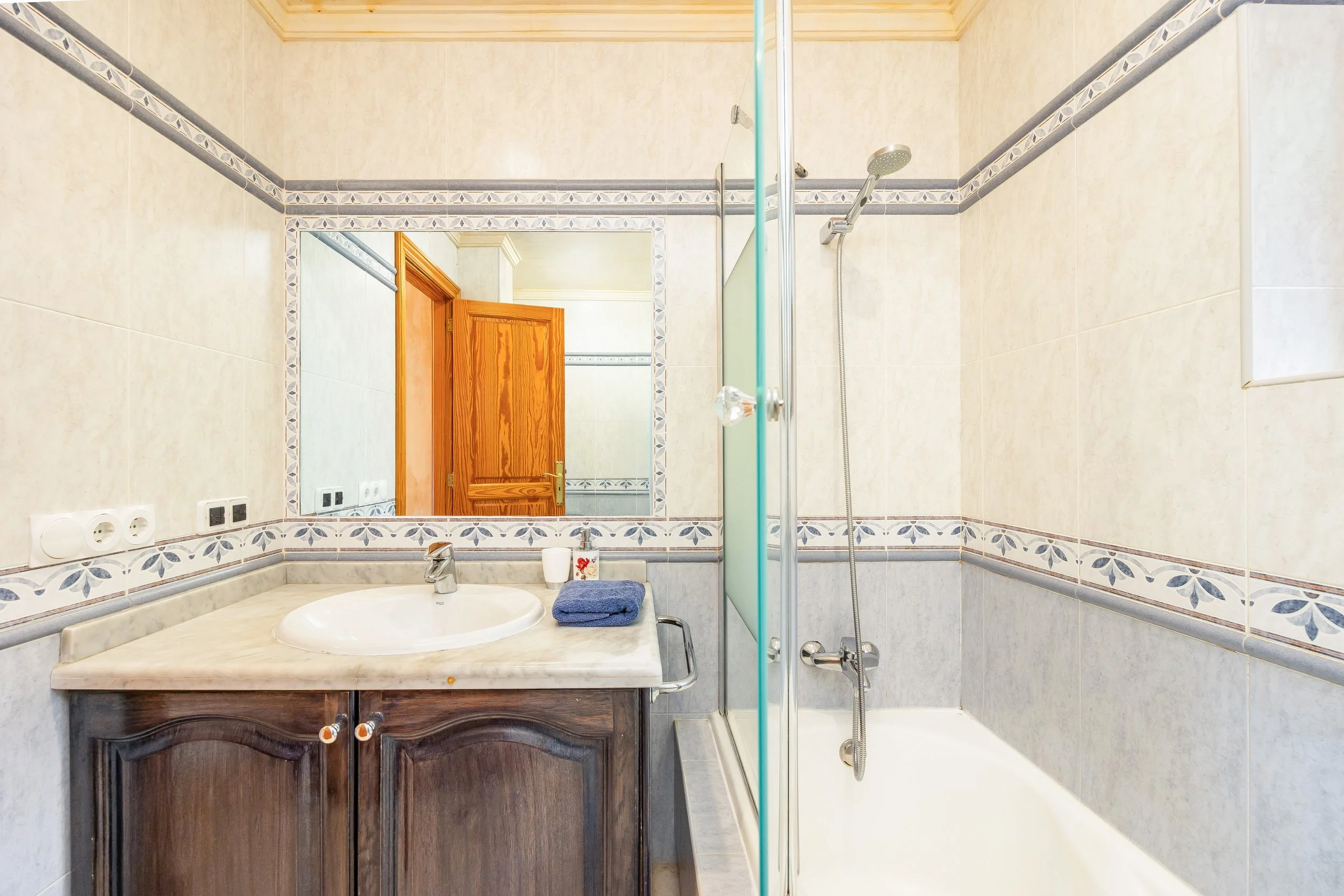 Luxury interior of Villa Cala Llamp Mallorca with modern design, natural light and sea views real estate photography